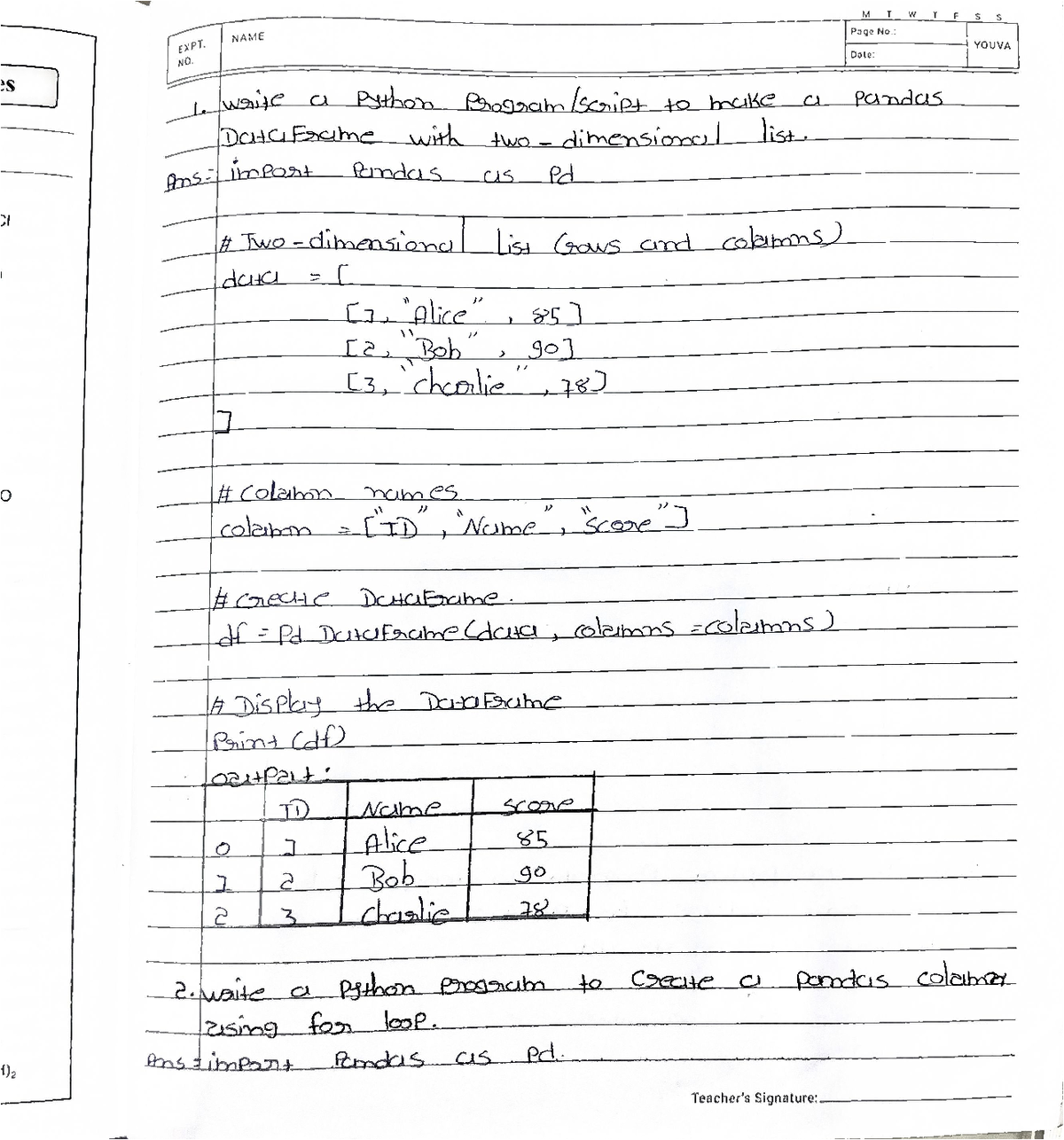 Python - Practical Exam Notes (Course Code: PYTHON) - Studocu