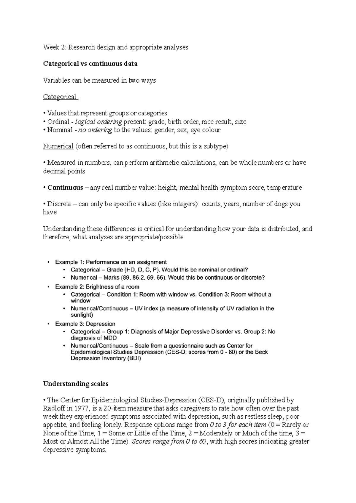 Week 2 PSY3062 - Research Methods And Theory - Week 2: Research design ...