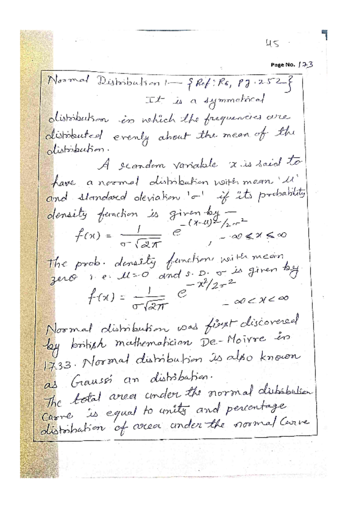 Normal Distribution Overview: Key Concepts and Examples (Ref: R6) - Studocu