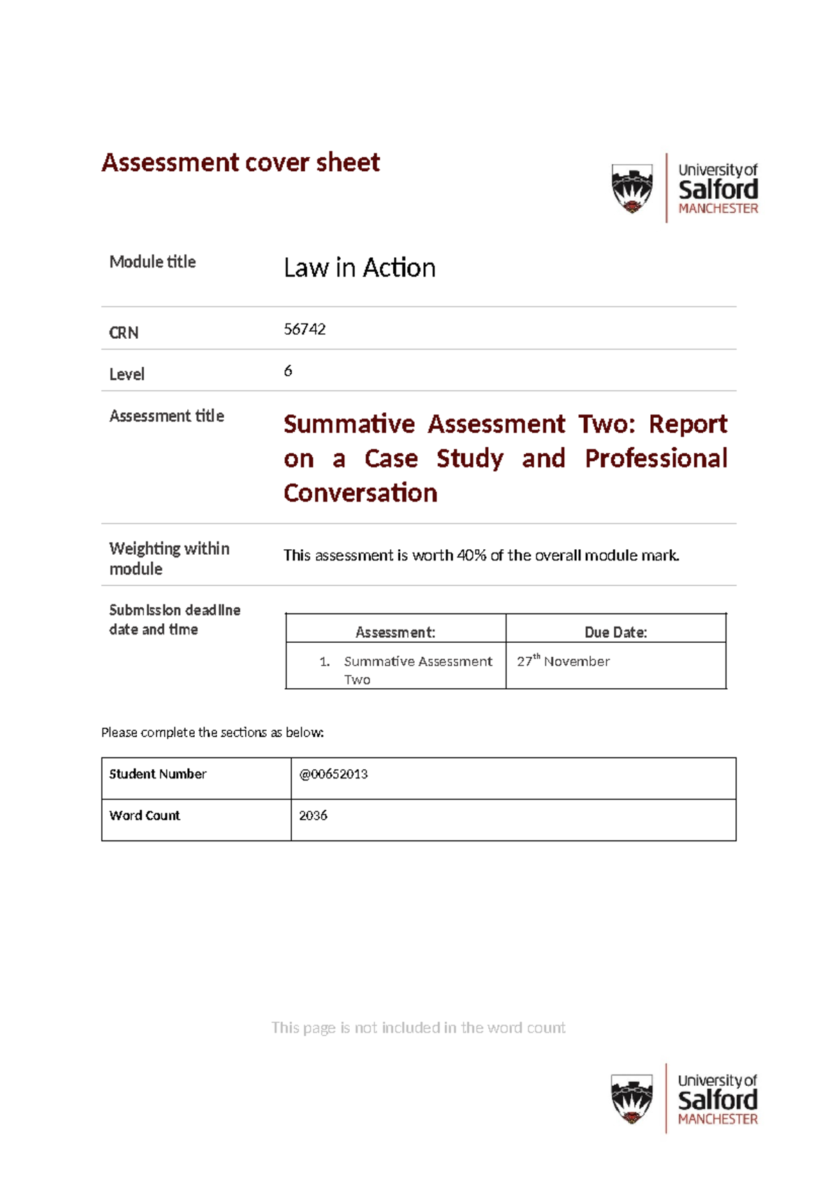 LIA 56742 - Summative Assessment 2: Legal Aspects of Unmarried Couples ...