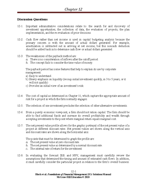 Ross FCF 10ce SM ch13 Final - CHAPTER 13 RETURN, RISK, AND THE SECURITY ...