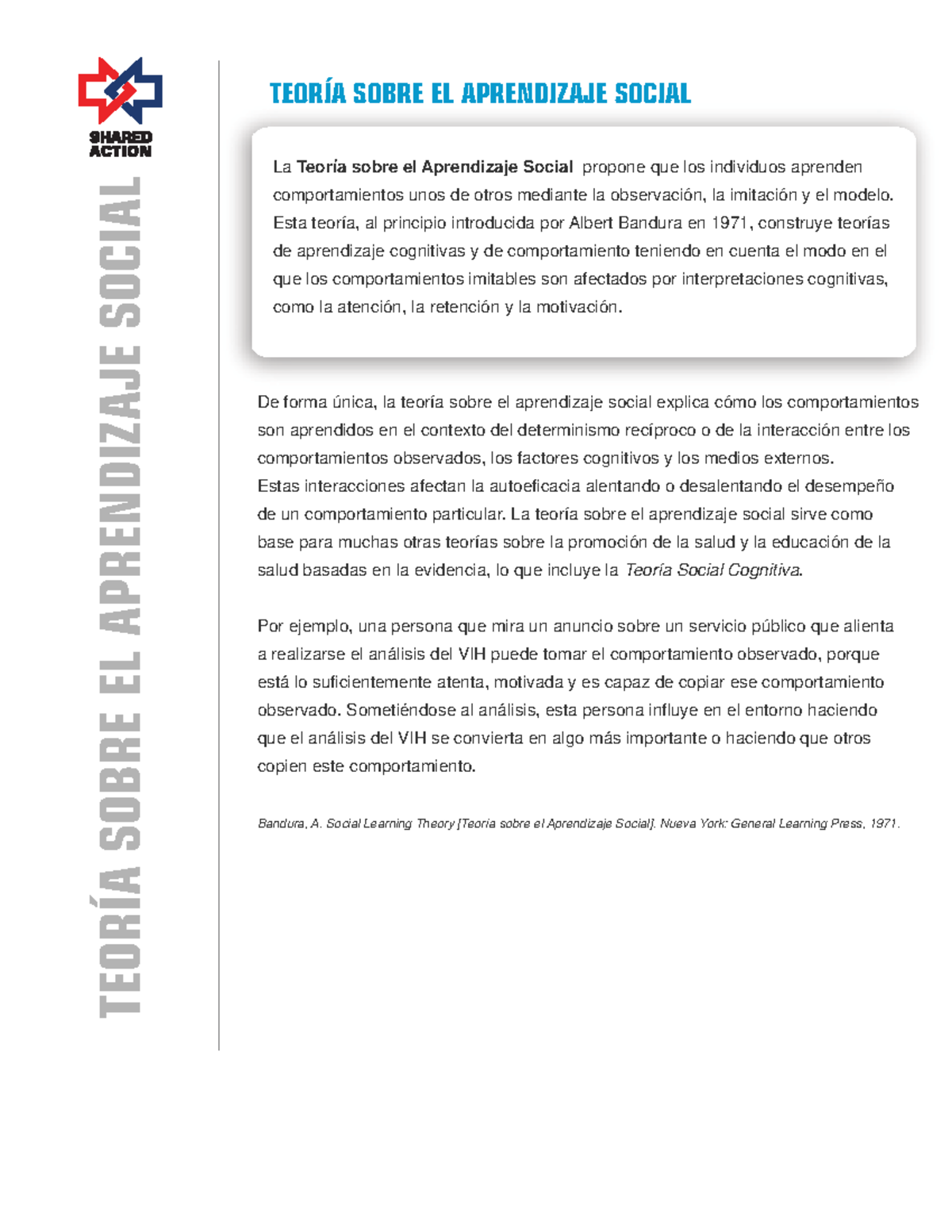 TEORÍA DEL APRENDIZAJE SOCIAL: Introducción y Conceptos Clave - Studocu