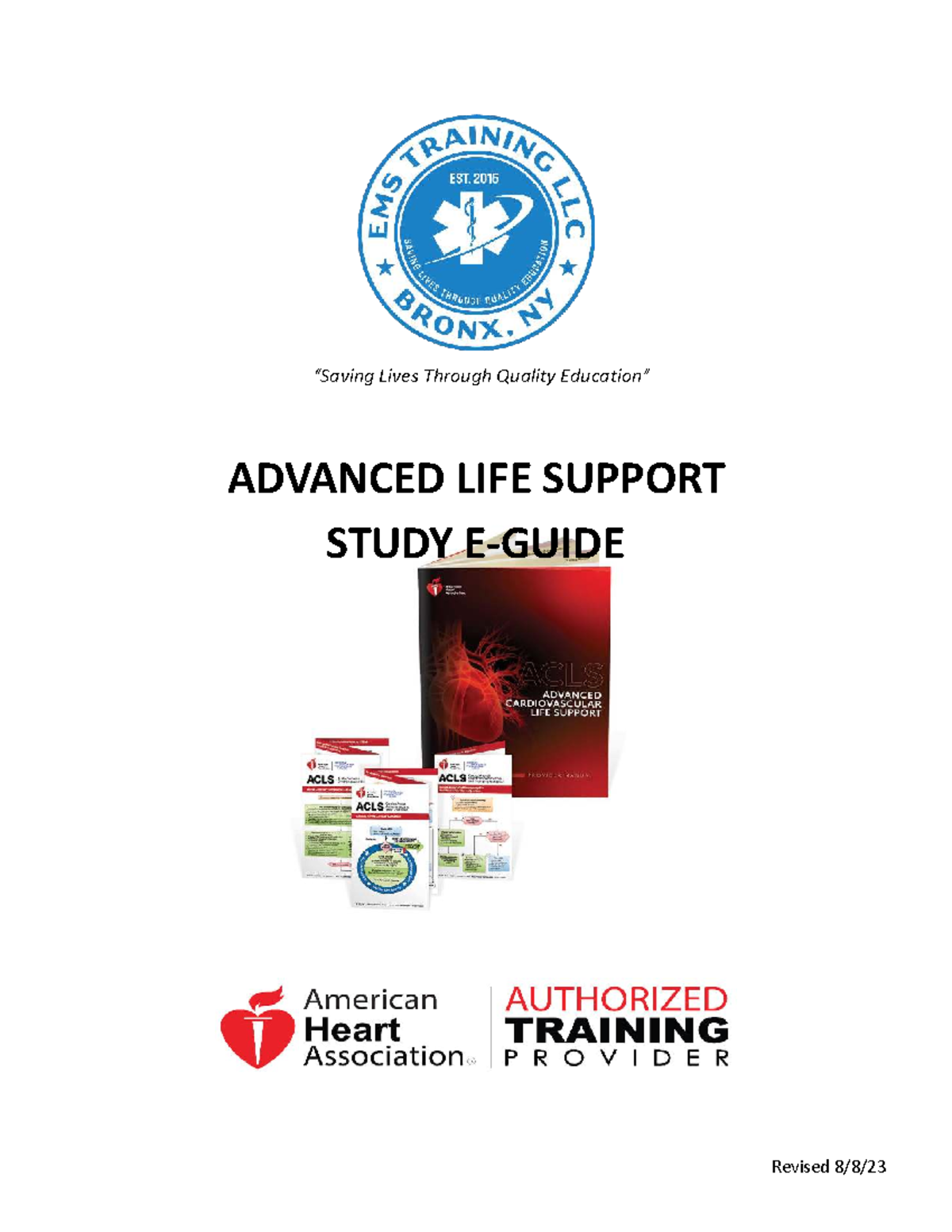 ACLS Study Guide: Advanced Life Support Final Exam Notes - Studocu
