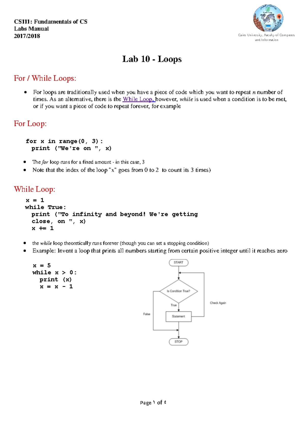CS111-2020: Python Programming Assignment 3 Instructions and Tasks ...