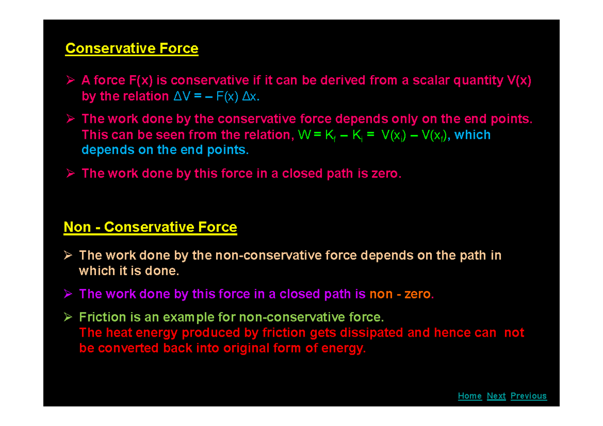 Ch-5 Work, Energy, and Power: Conservative Forces and Collisions - Studocu