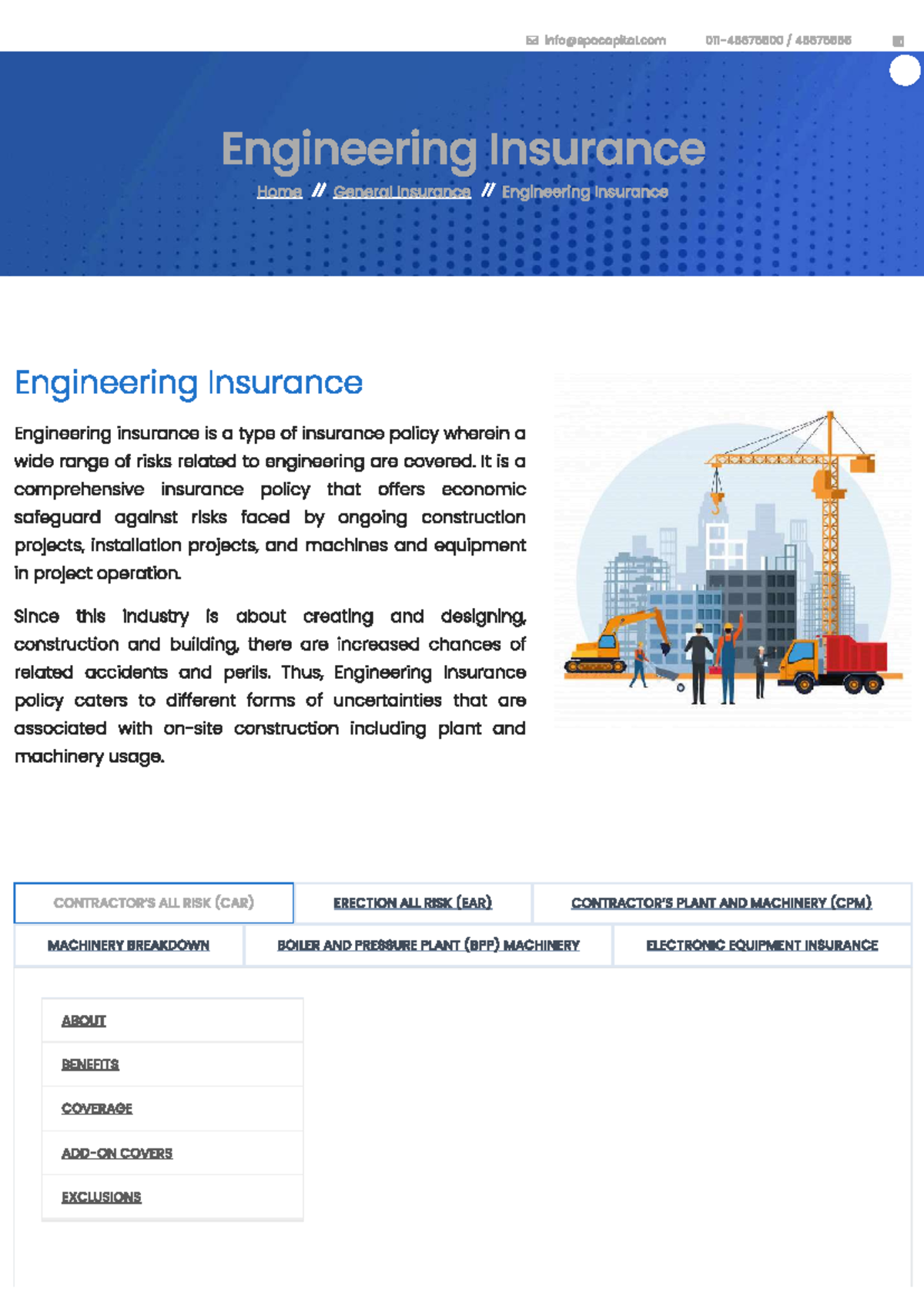 Engineering Insurance Overview: Types, Coverage, and Benefits - Studocu