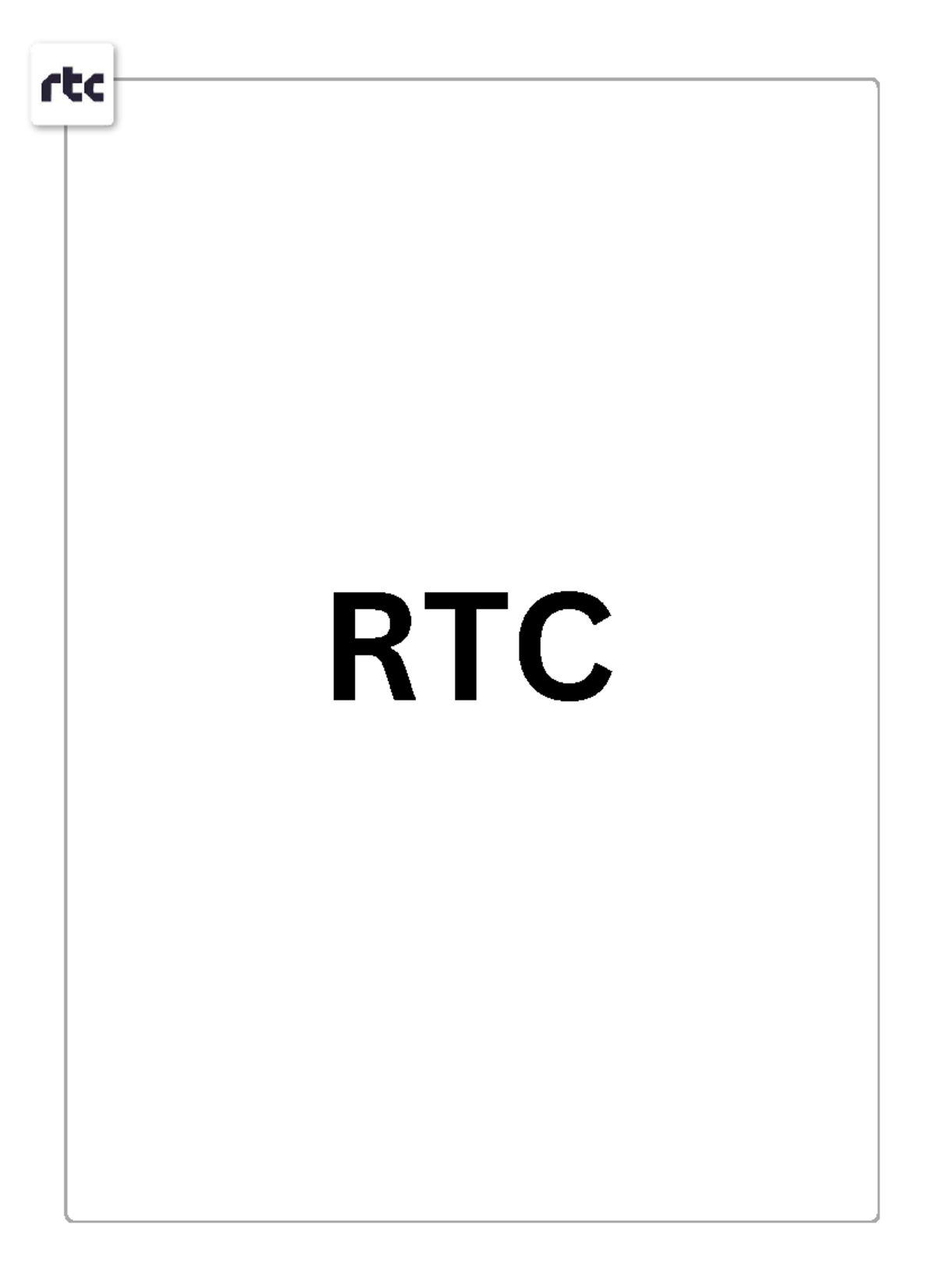RTC Strategy: Navigating Market Shifts and Trends - Studocu