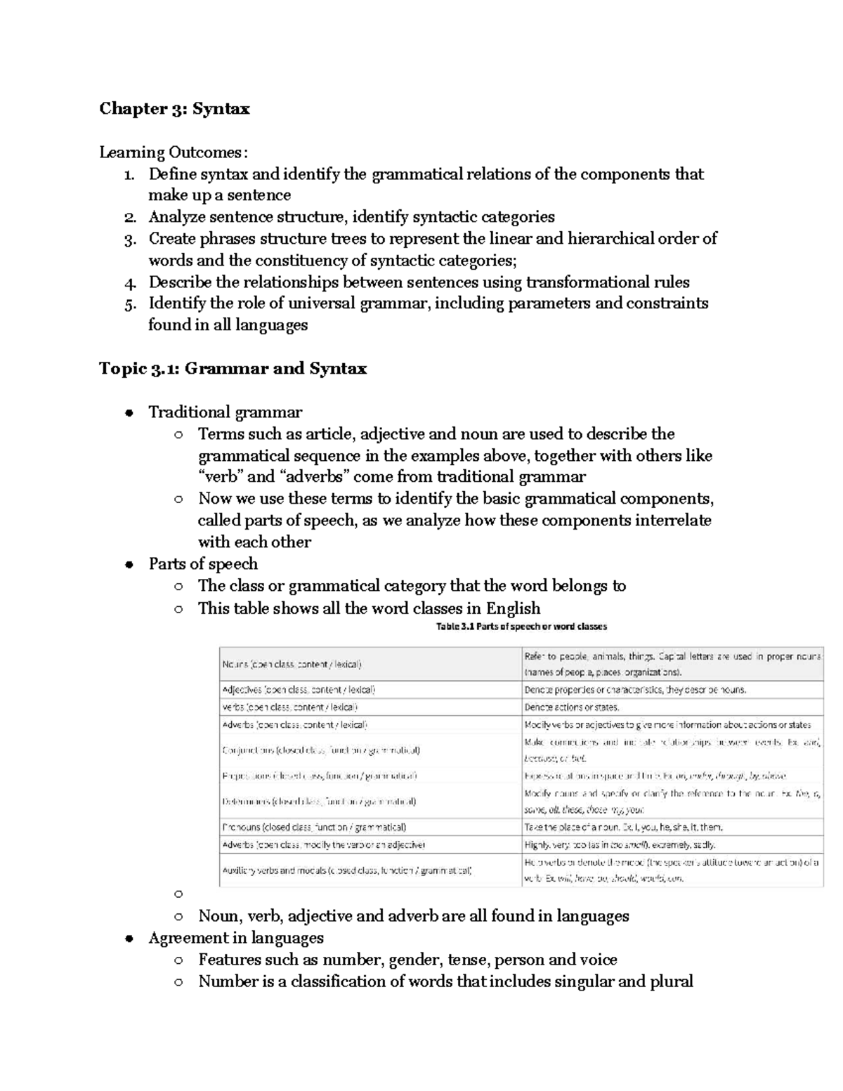 LING 1000 Chapter 3: Understanding Syntax and Sentence Structure - Studocu