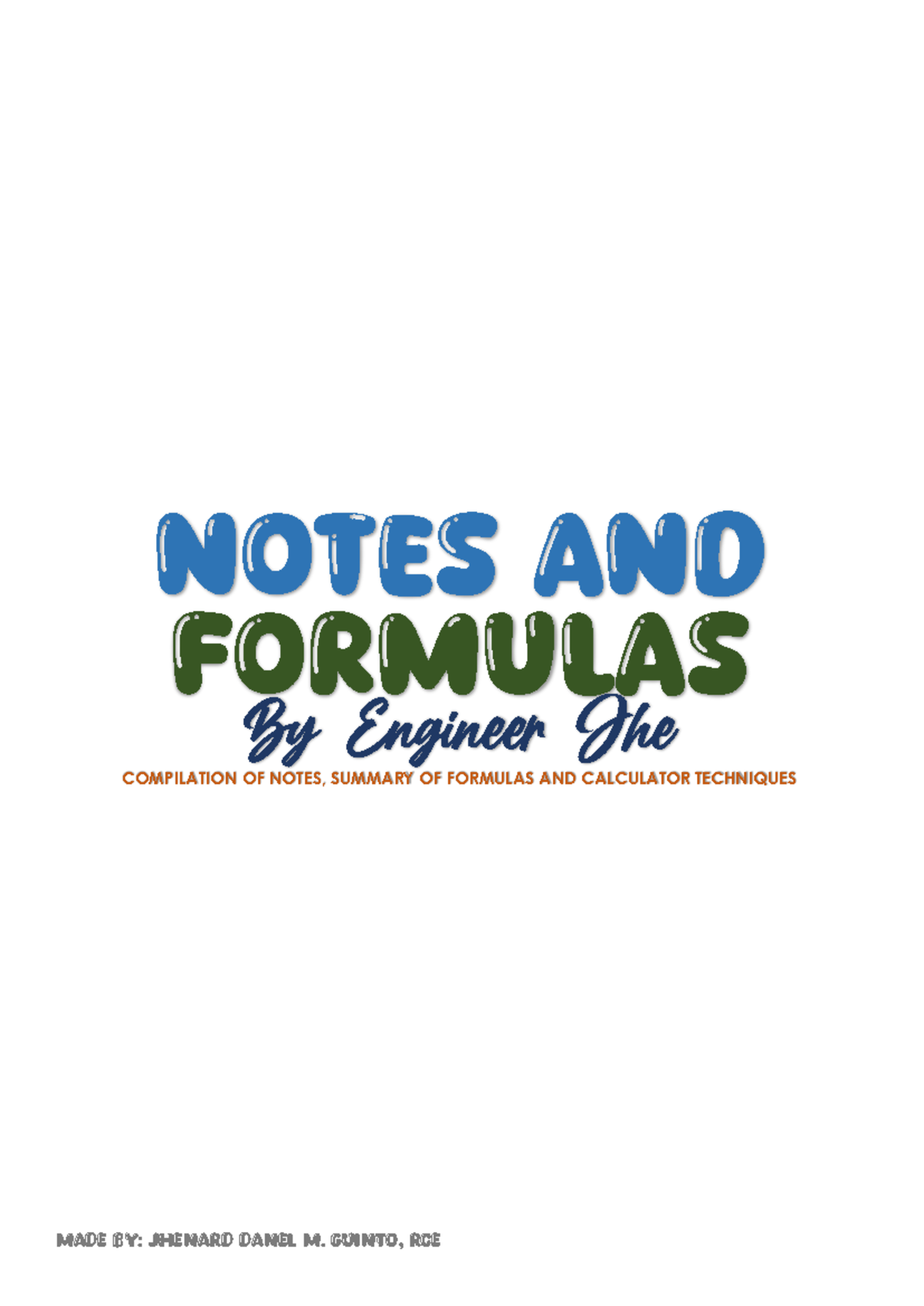 Structural Engineering Notes & Formulas (Part 2) - NOTES AND FORMULAS ...