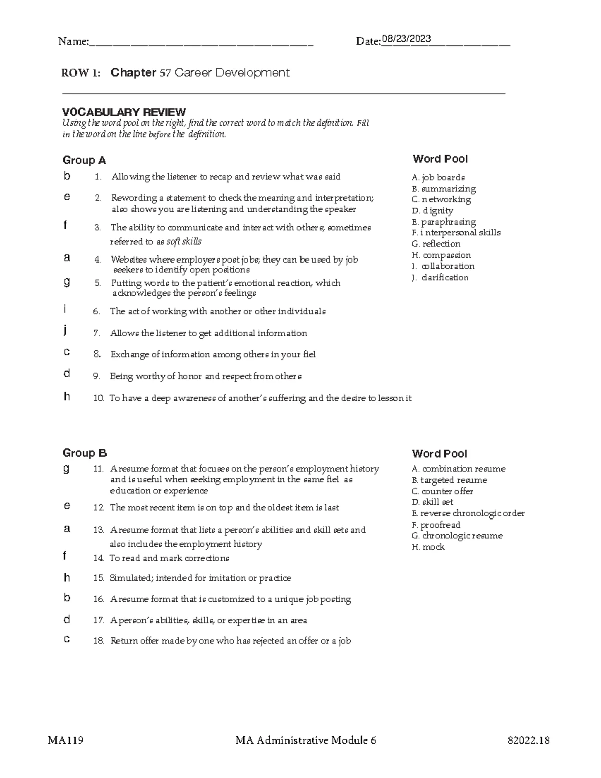 MA103 ROW 1 Chapter 33 Vital Signs Study Guide - Studocu