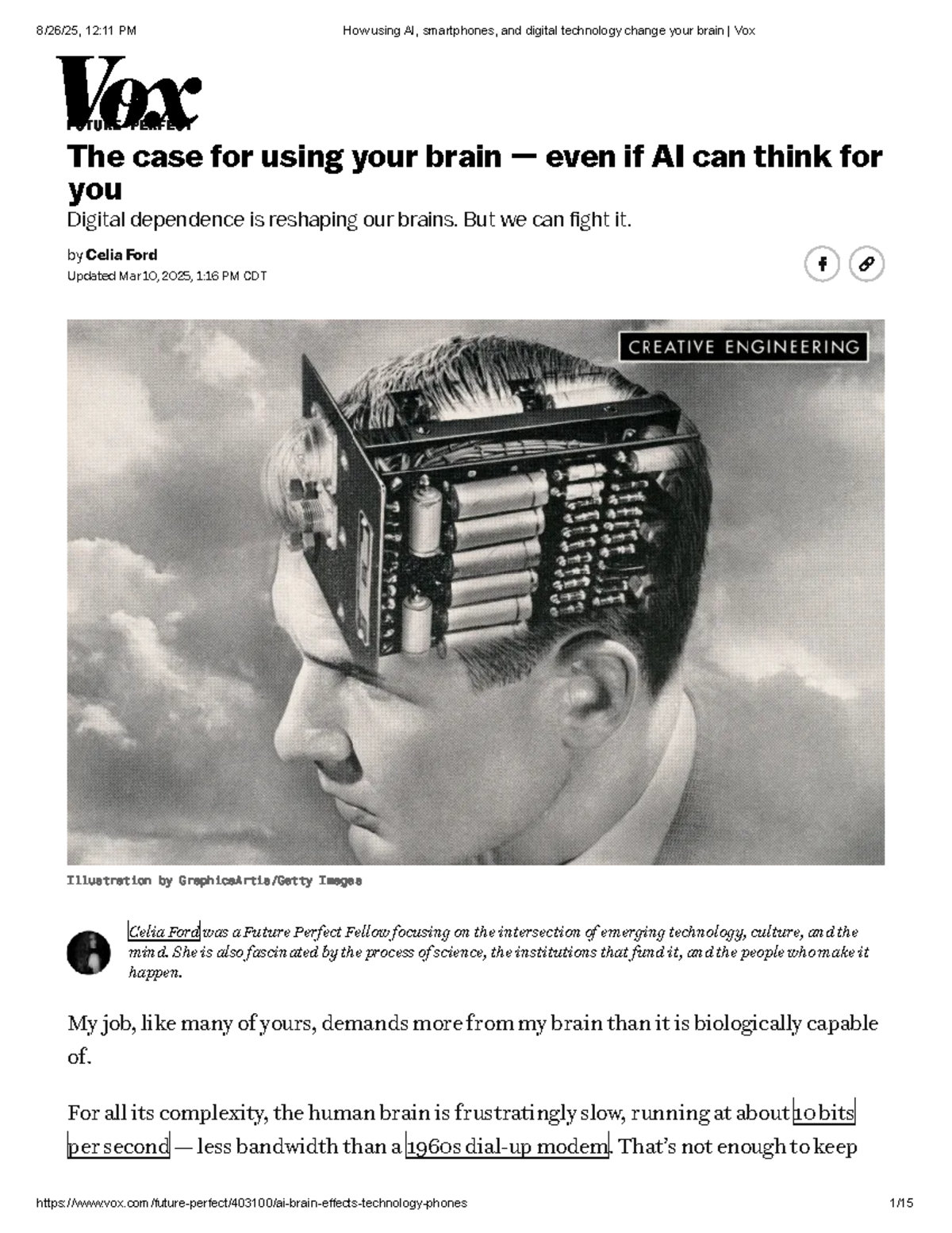The Impact of AI and Digital Tech on Human Cognition: A Study - Studocu