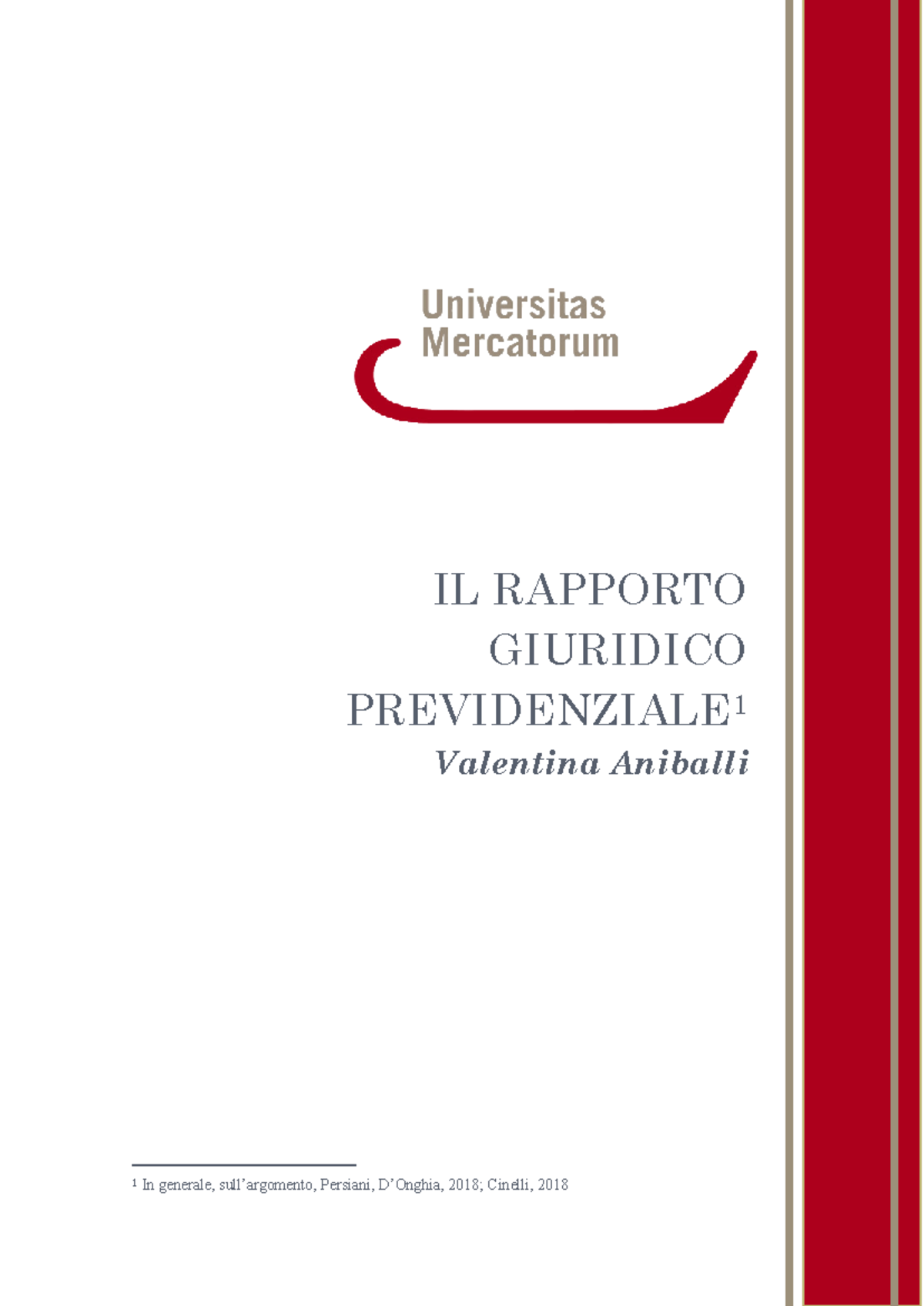 Rapp Giuridico Previd - Analisi Avanzata della Tutela Previdenziale ...