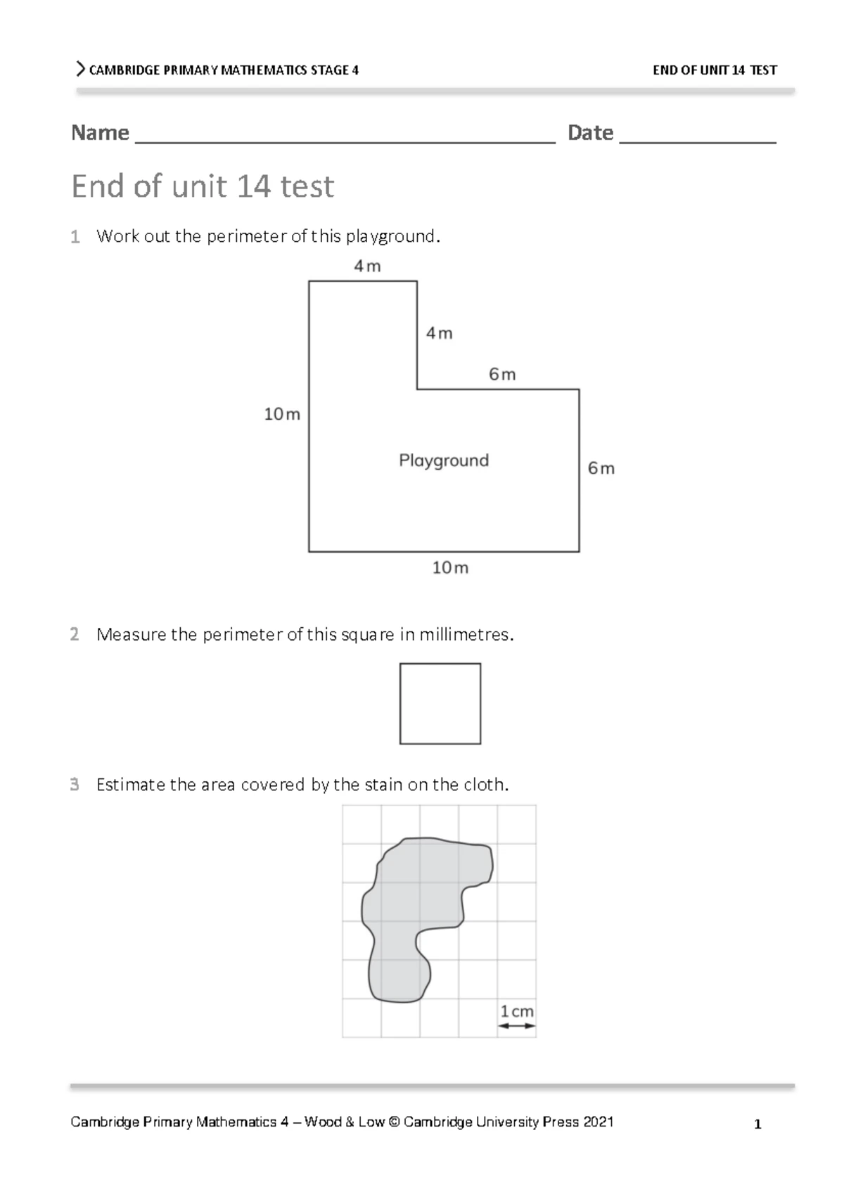 Mathematics Progression Test - M Stage 8 - Cambridge Lower Secondary 8 ...