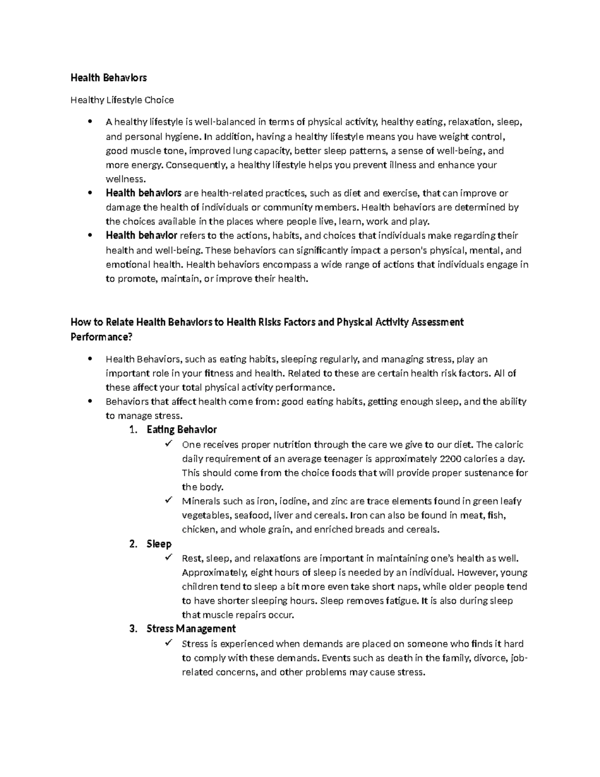 Modifiable Risk Factors of Lifestyle Diseases: Focus on Smoking - Studocu
