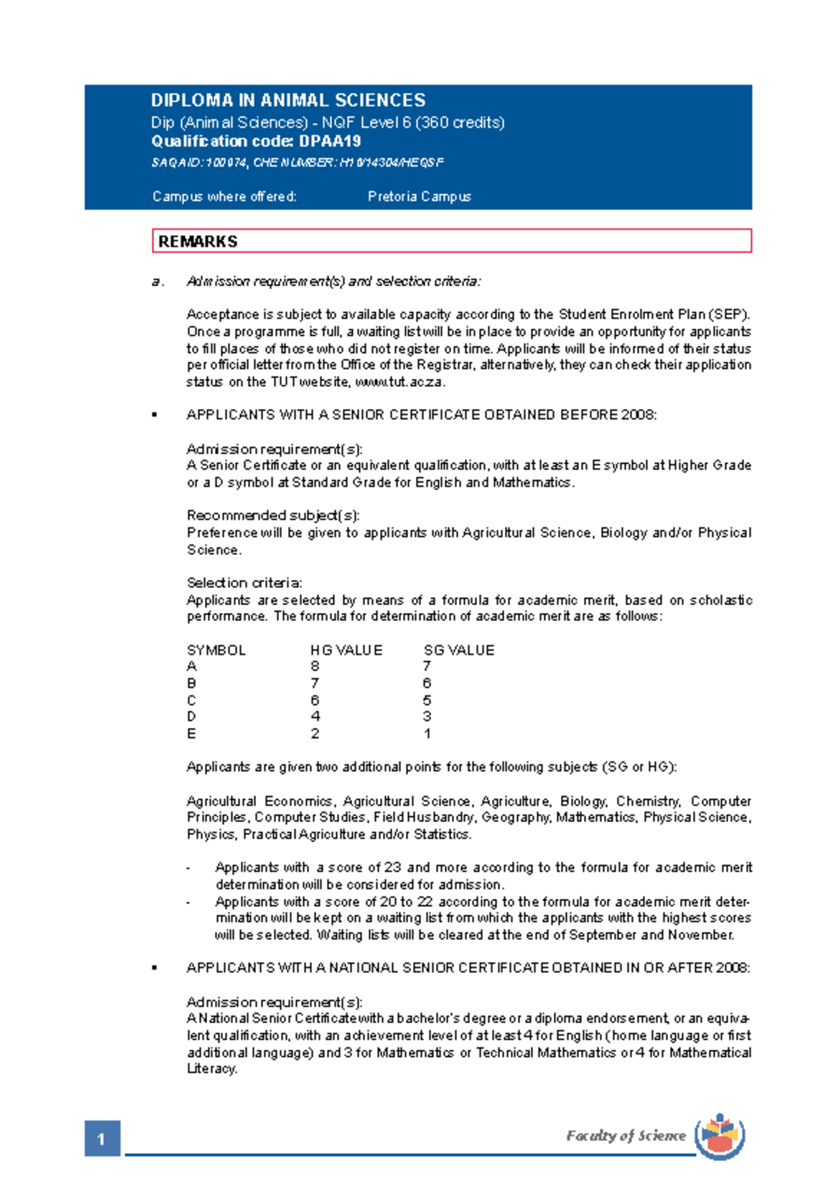 DIP Animal Sciences Admission Requirements & Curriculum Overview 2022 ...