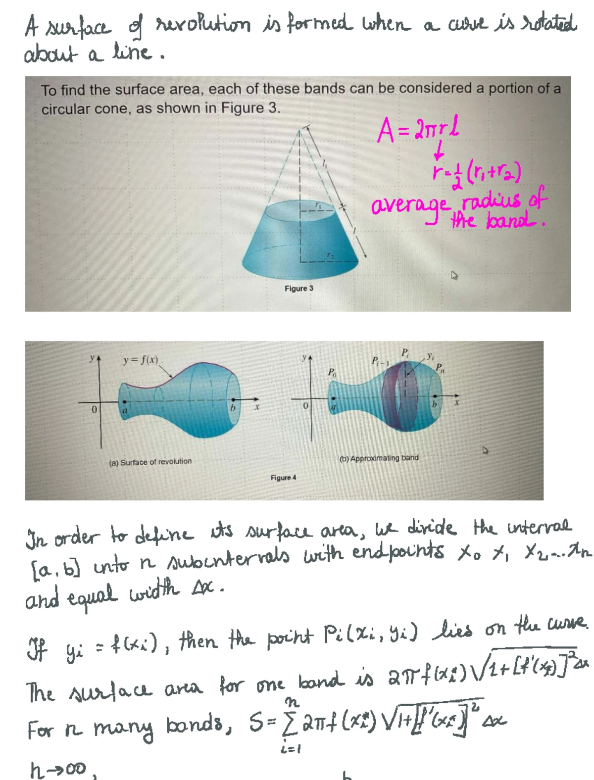 Calculating Arc Length & Surface Area (Ch8.1 & Ch8.2) - Studocu