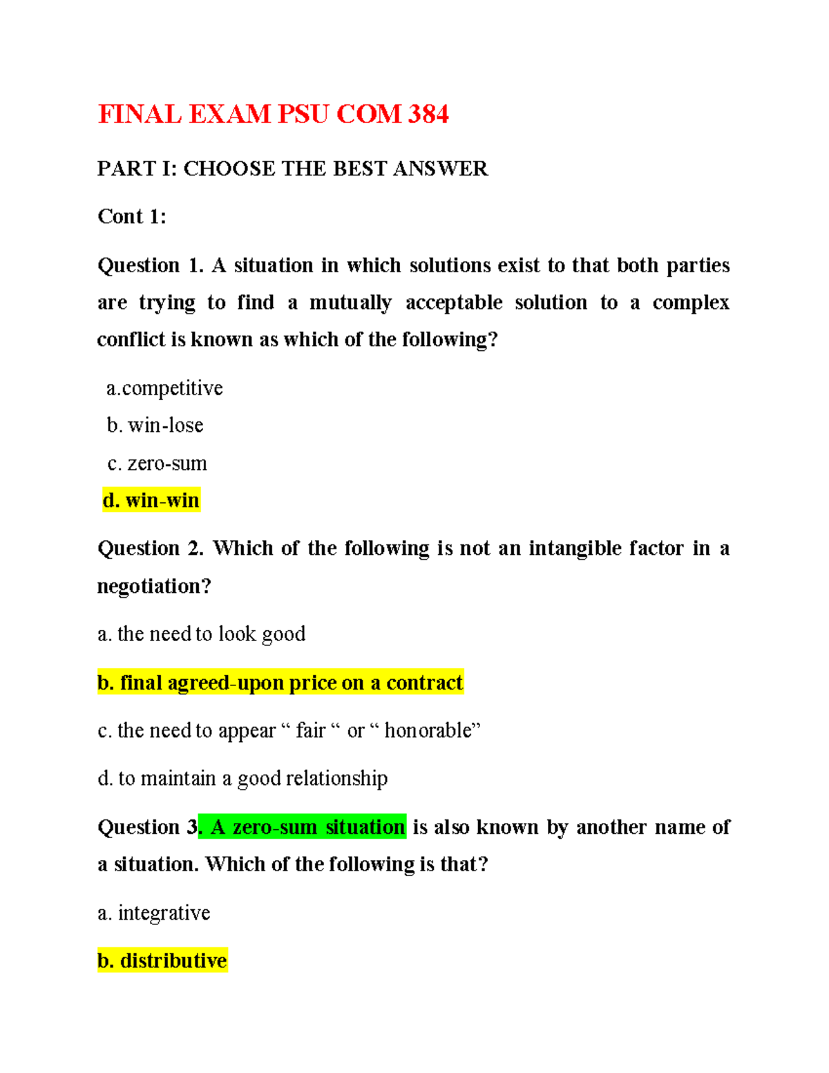 Final Exam Review Notes for PSU COM 384 - BÀI ÔN KIỂM TRA CUỐI KÌ - Studocu