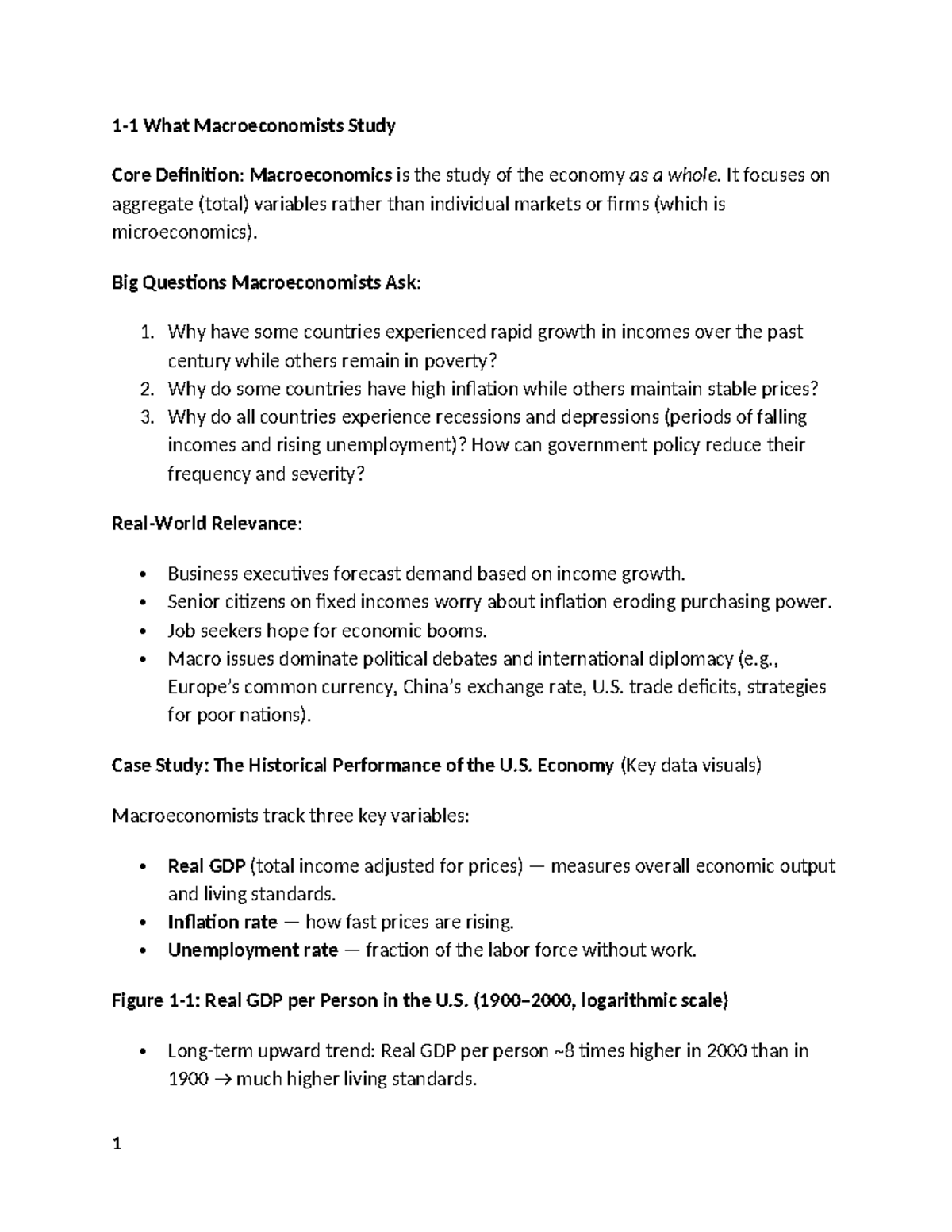 Mankiw Macroeconomics Summary Notes: Key Concepts and Insights - Studocu