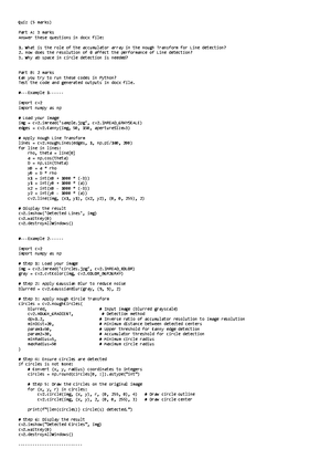 KMK3483 Computer Vision QUIZ 1 - Sample Answer - FACULTY OF COGNITIVE ...