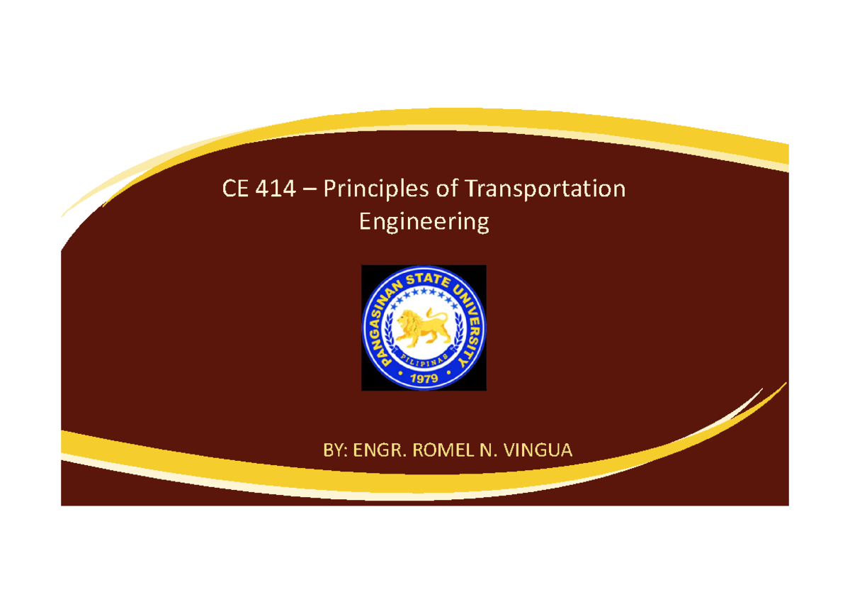 CE 414: Module 7 Traffic Impact Assessment Overview and Requirements ...