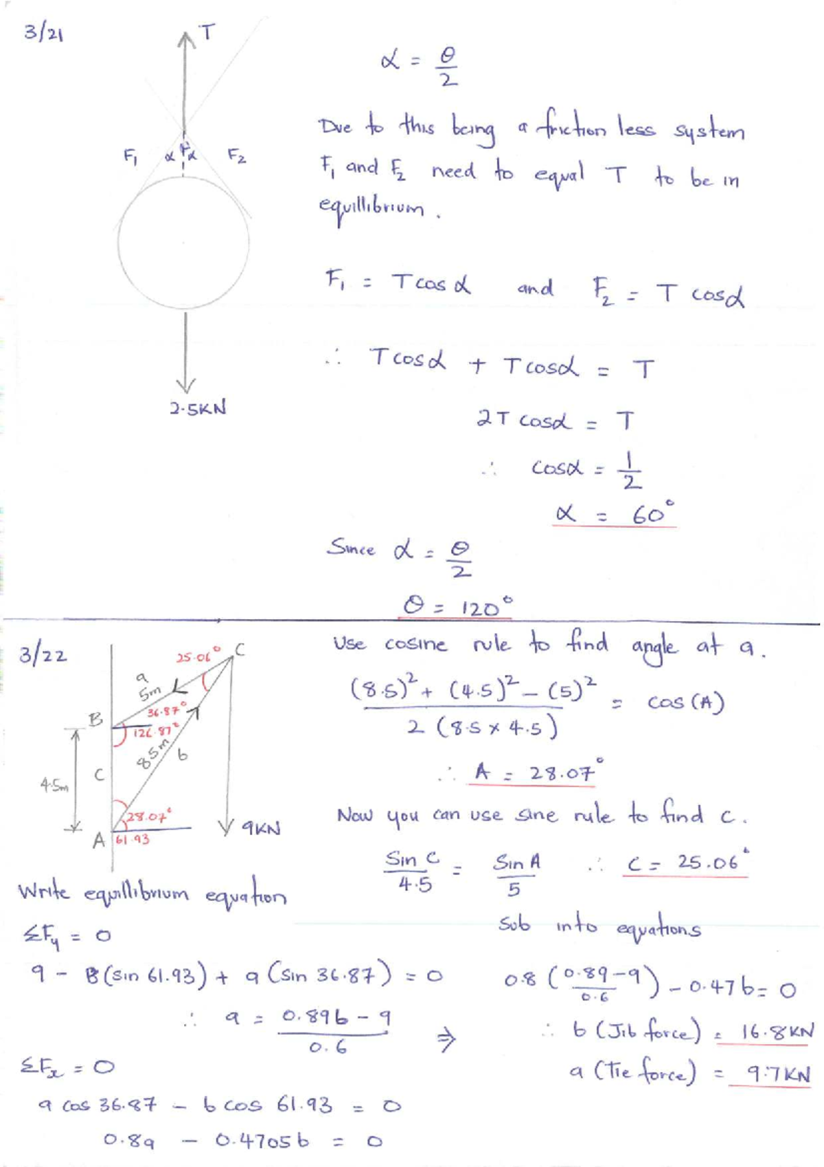 Concurrent Forces Solutions for T α o 2: Equilibrium Analysis - Studocu