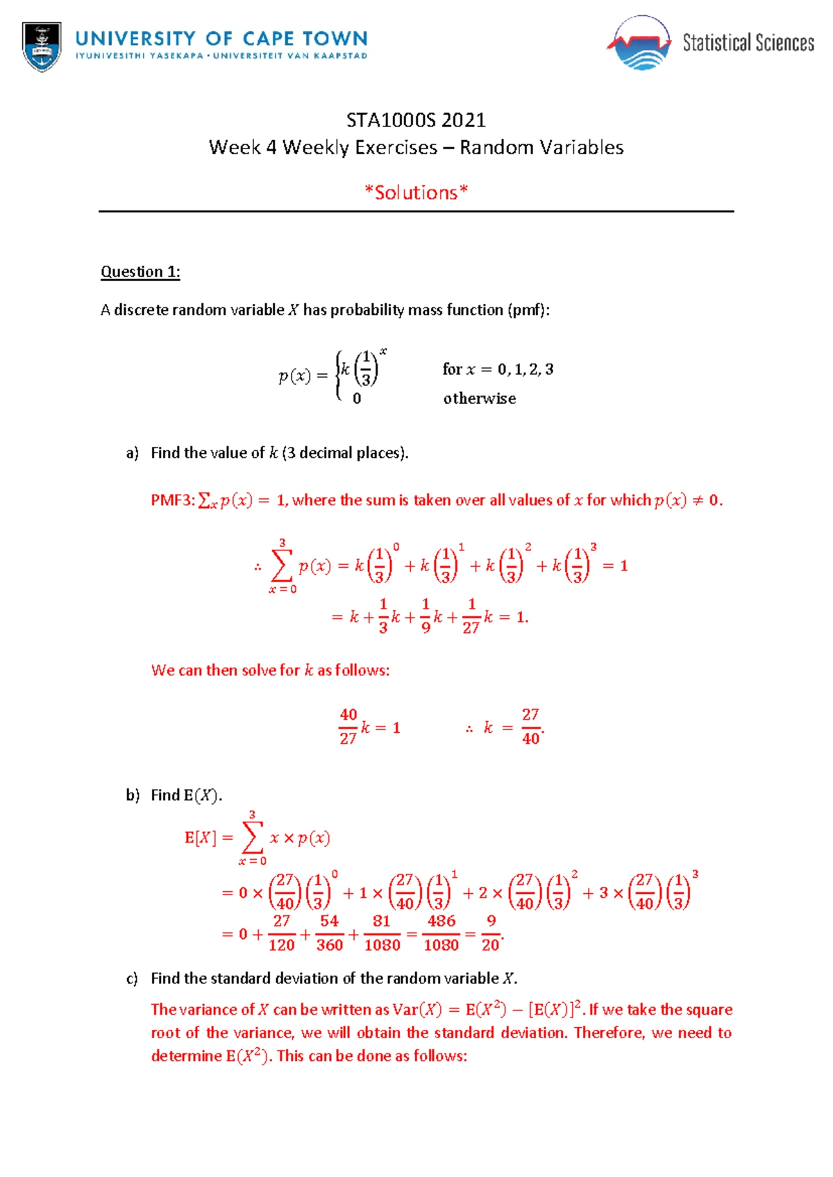 STA1000S Week 2 Assignment: Robotics Championship & Game Theory ...