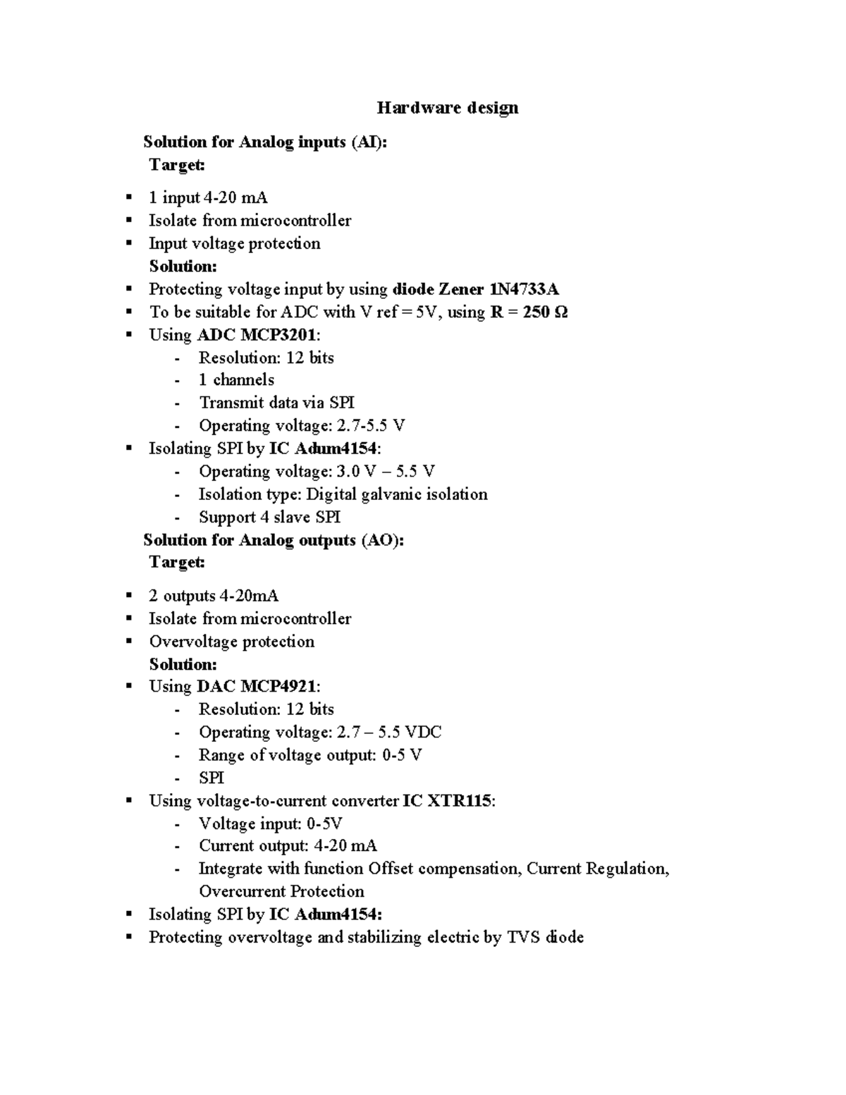 Hardware Design Solutions for Analog & Digital Inputs/Outputs (AI, DI ...