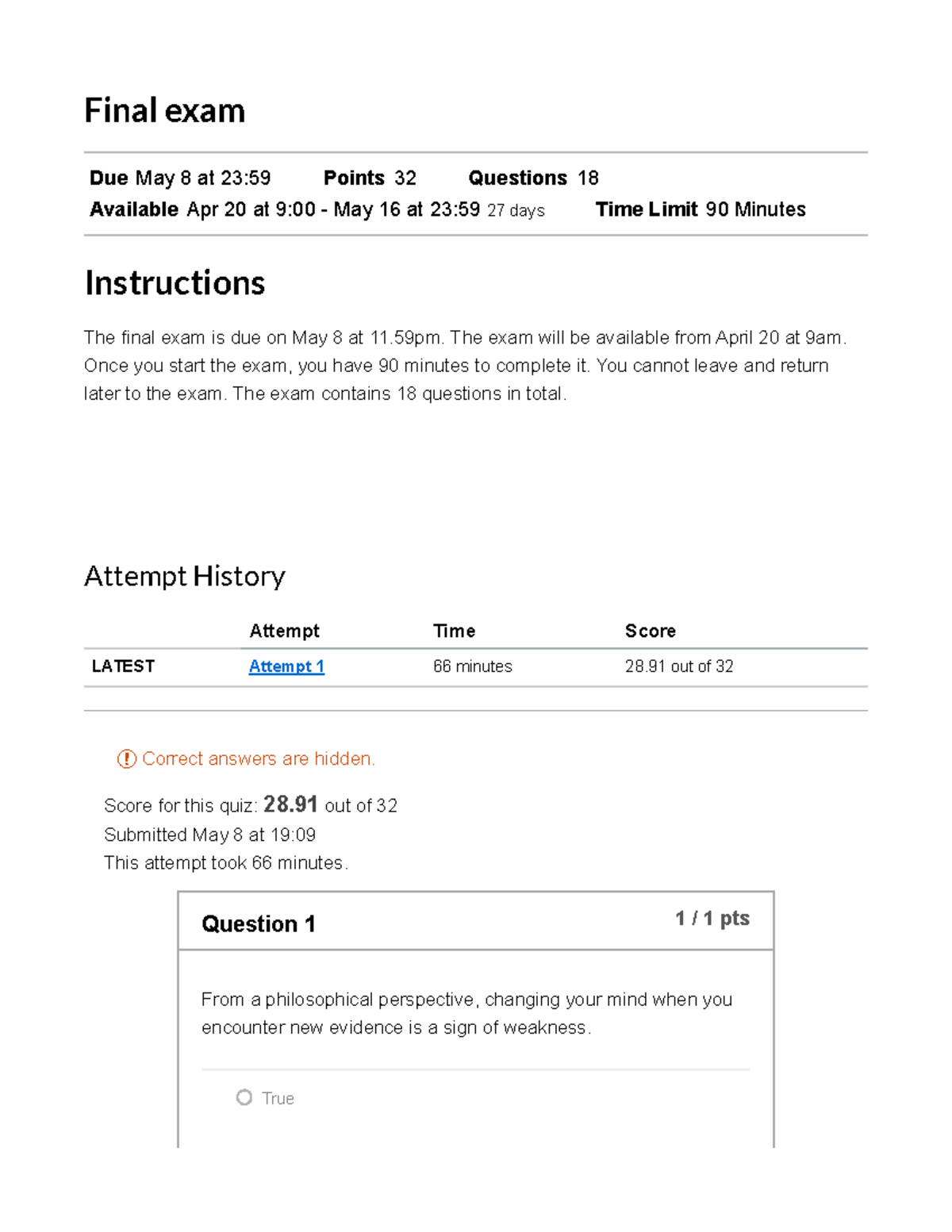 2020 S1 Final Exam Sample Questions and Instructions - Studocu