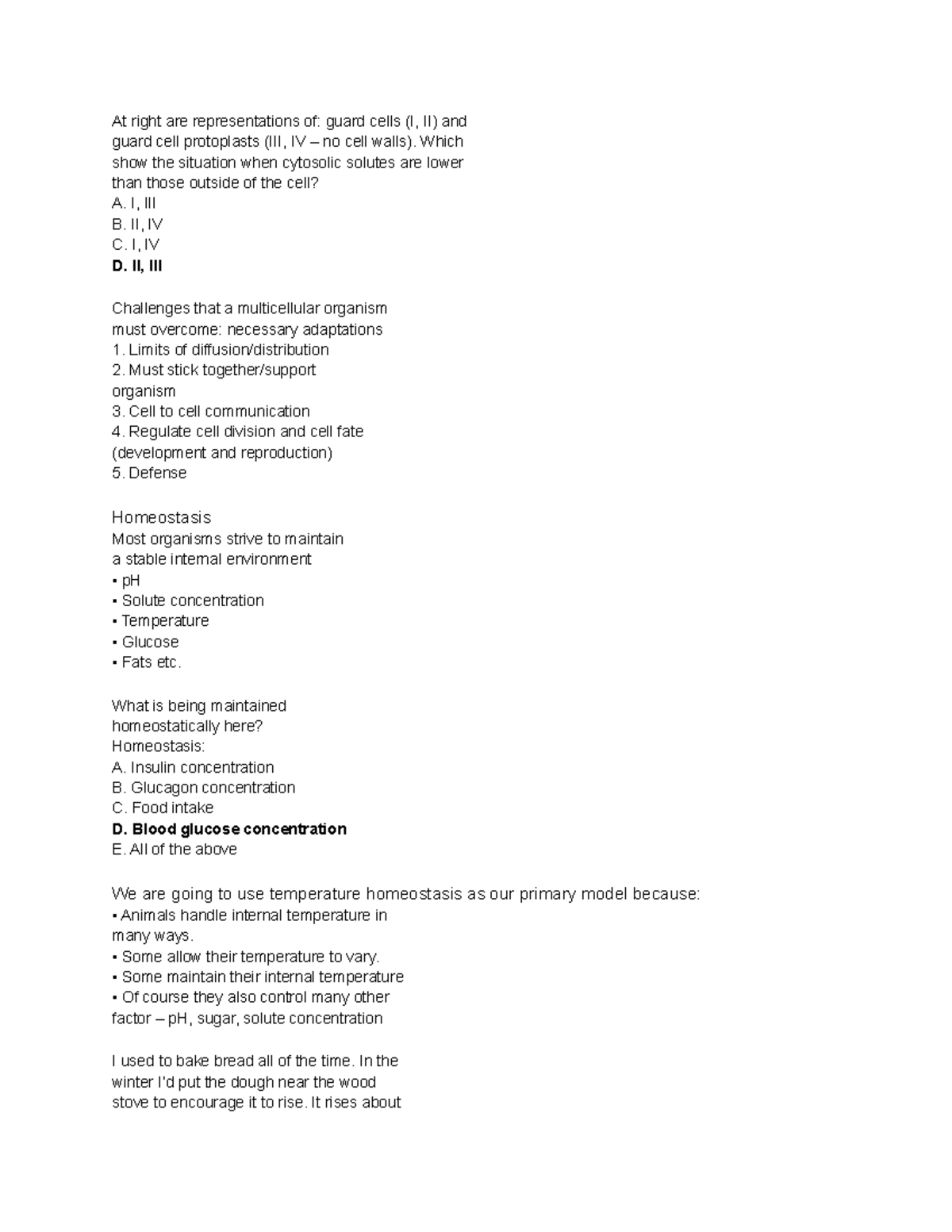 15 - professor: caleb rounds class: bio152 practice for lecture 15 and ...