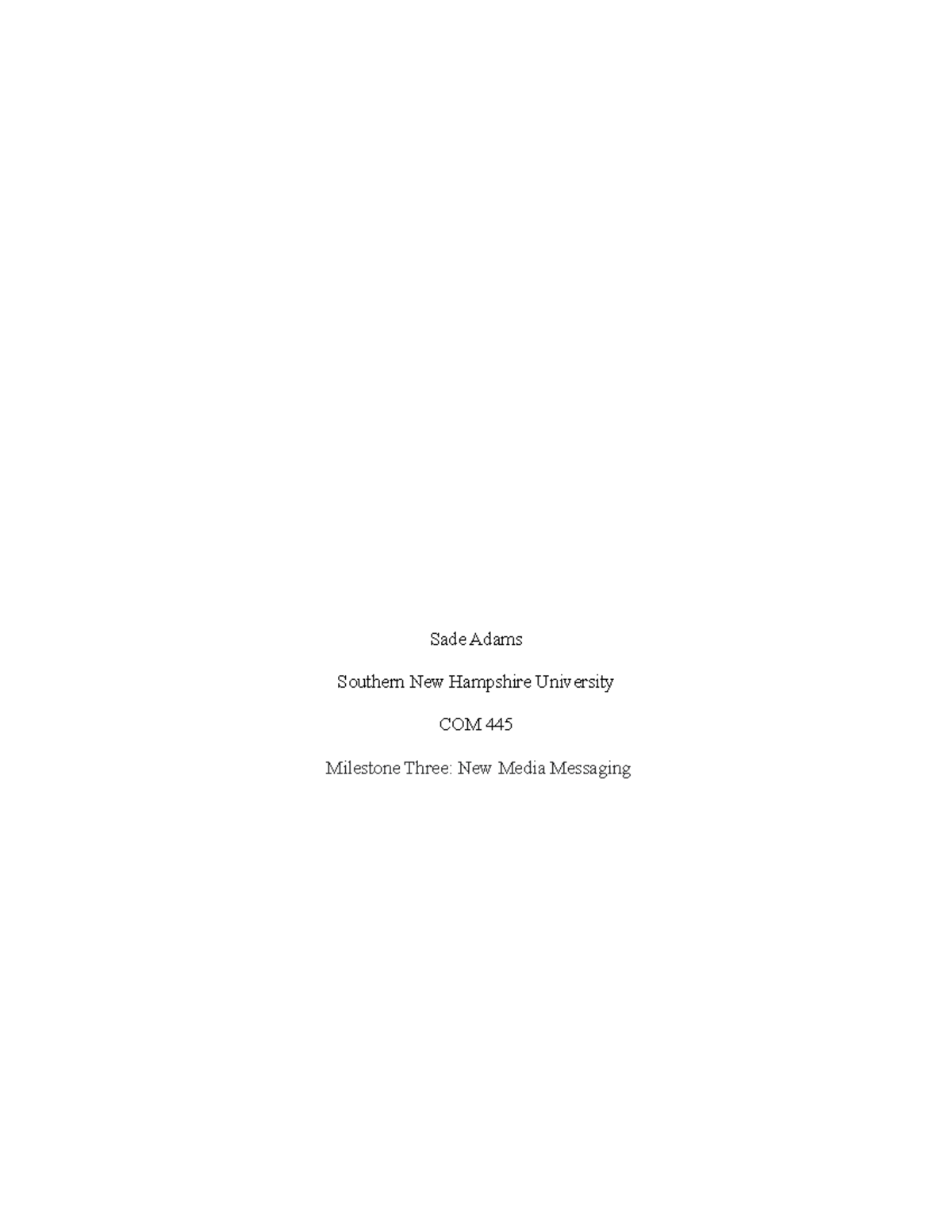 COM 445 Milestone 3: Digital Marketing Strategies for Fenty Beauty ...