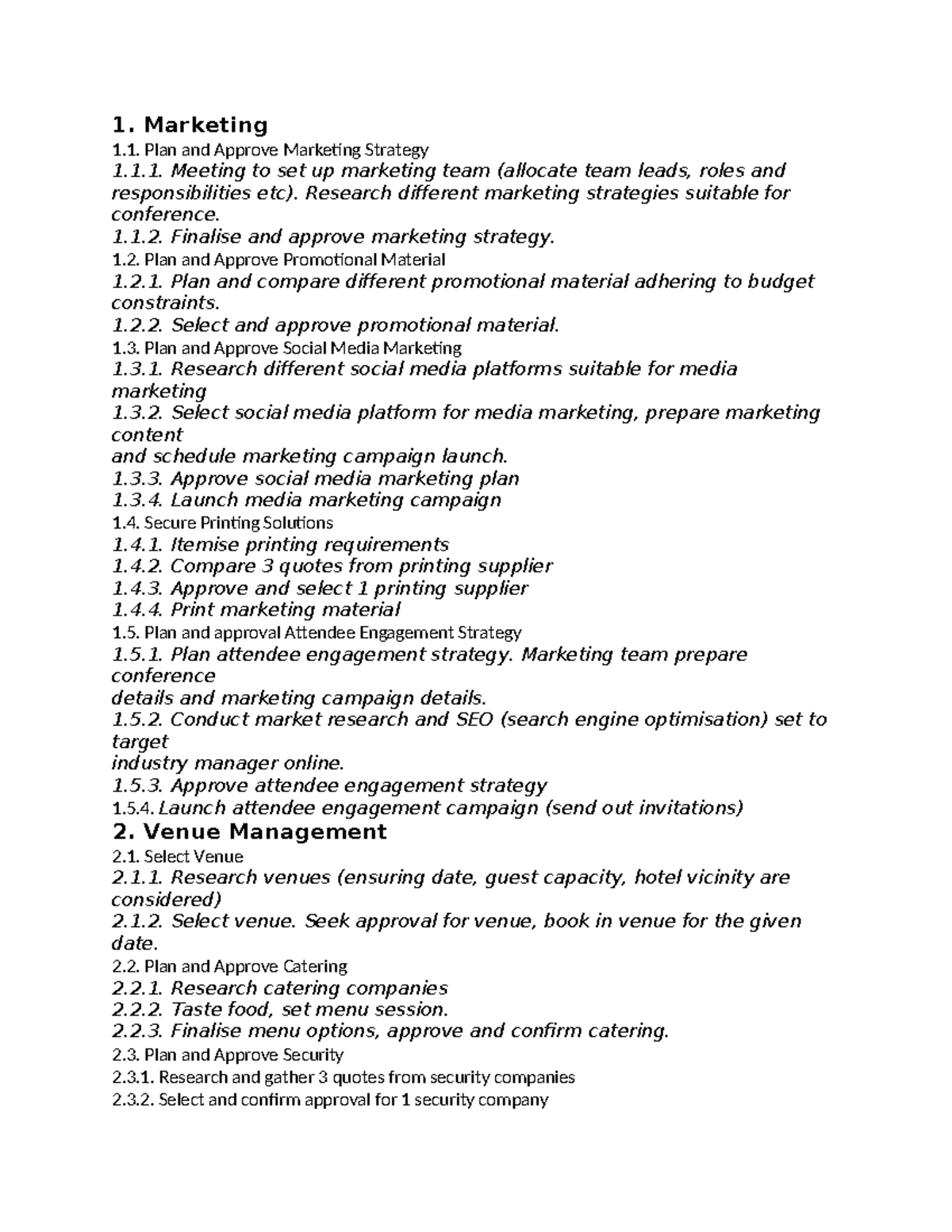 WBS - Summary for Operations Management Strategies and Planning - Studocu