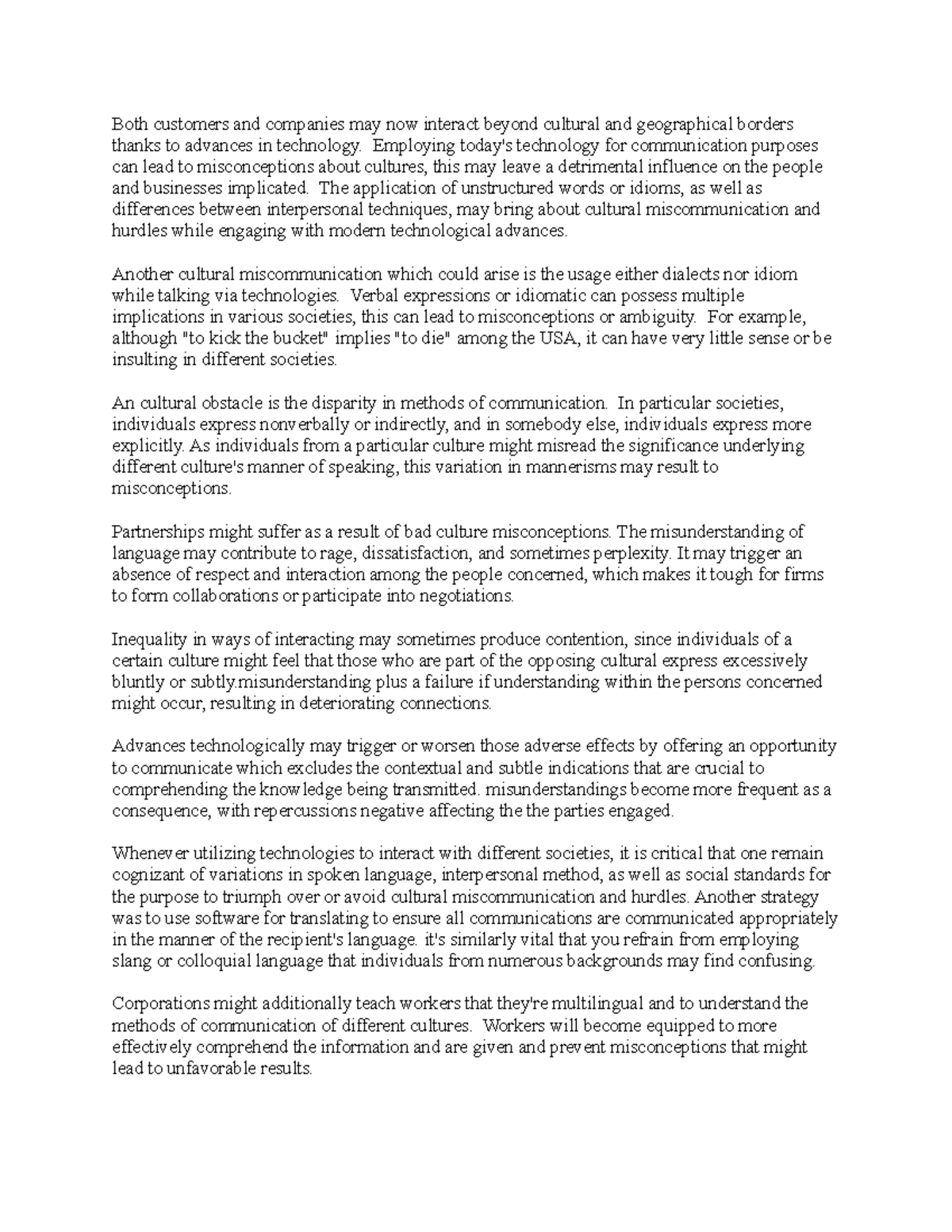 4-2 Short Paper - Addressing Cultural Misunderstandings & Barriers ...