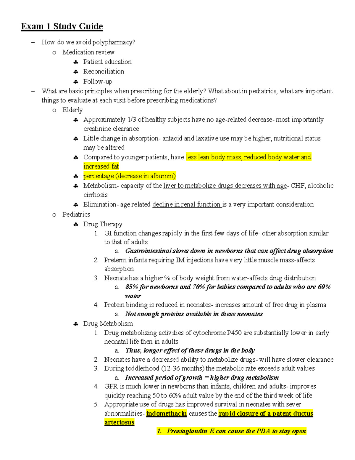 Pharmacology & Antibiotic Mechanisms: Study Guide for Exam 1 - Studocu