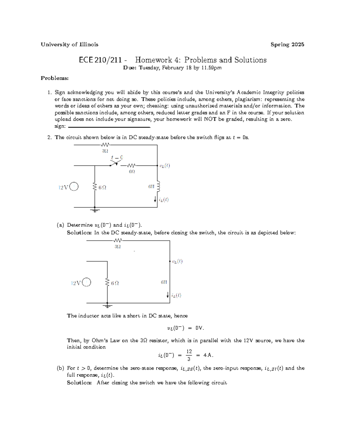 ECE210 HW04 Solutions - Spring 2025 Homework Problems Explained - Studocu