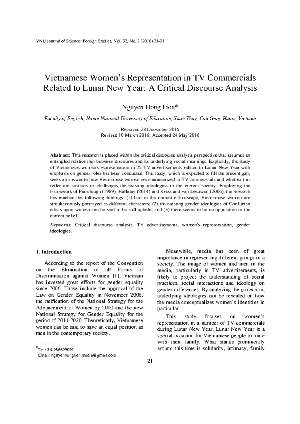 1539 1 3012 1 10 2016 0726 - VNU Journal of Science: Foreign Studies ...