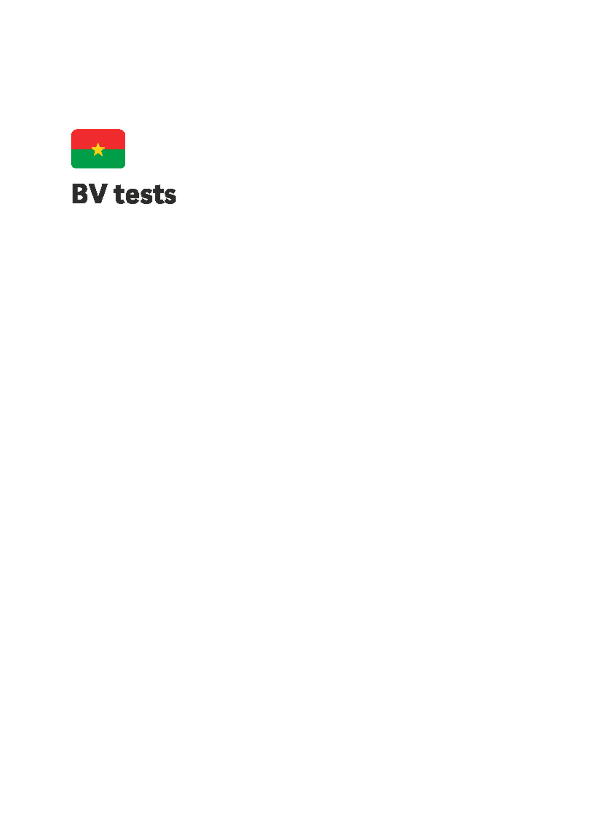 BV Tests: When to Use Each Test Based on Symptoms - Studocu