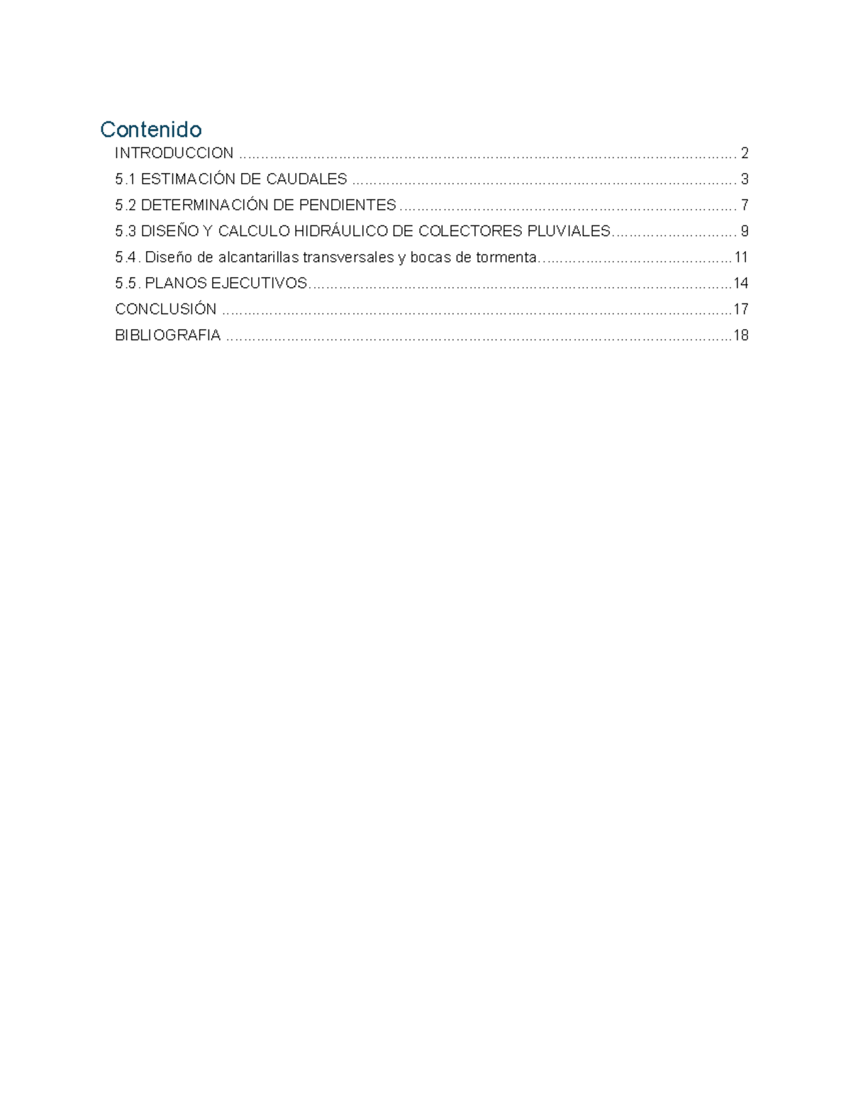 Unidad 5 - Diseño y Cálculo de Sistemas de Alcantarillado Pluvial - Document Preview