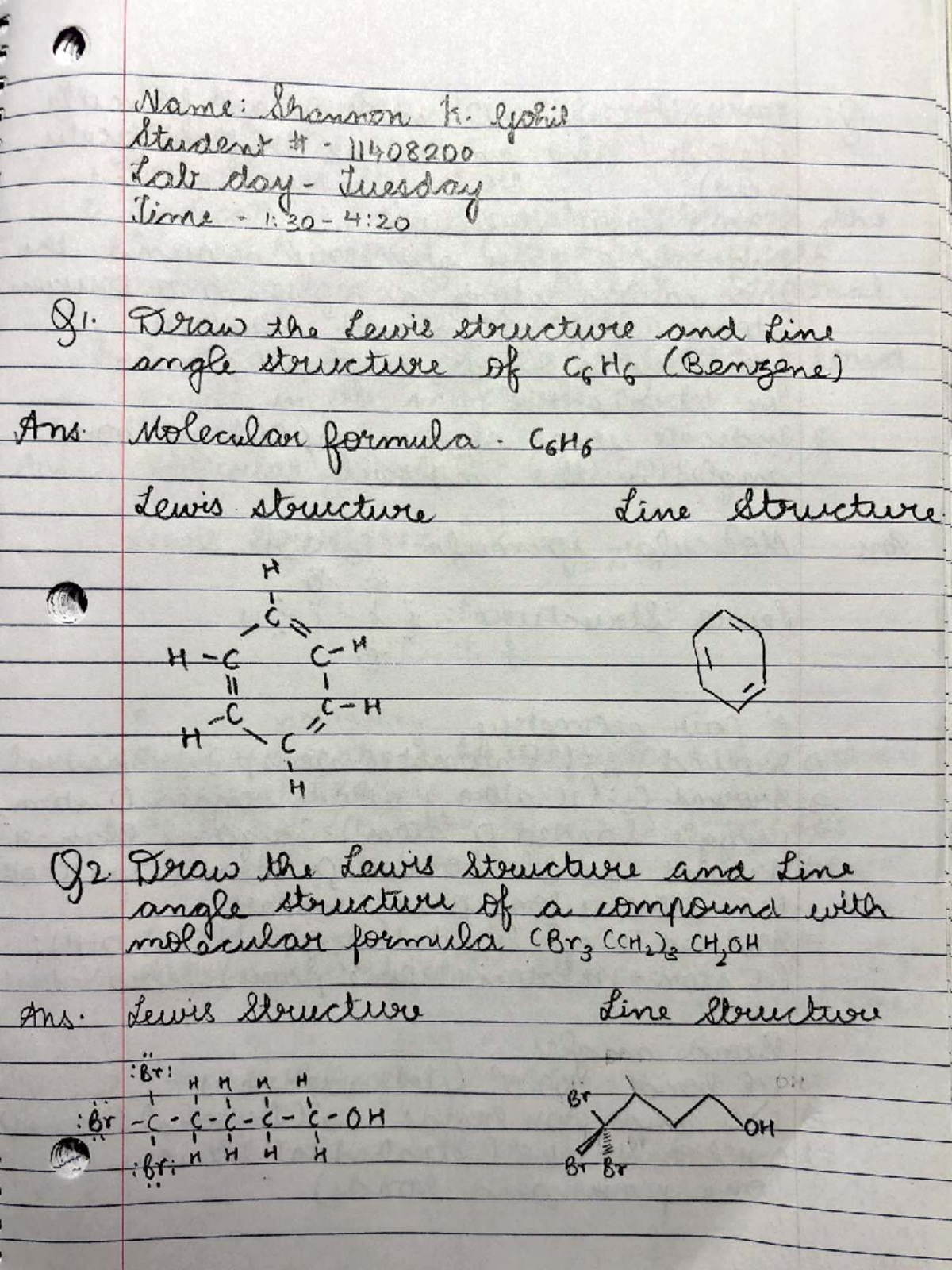 CHEM 250 Lab 01 - lab notes - ':