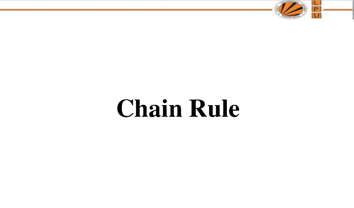 Chain Rule in Time and Work: Helpful Notes for Study - Studocu