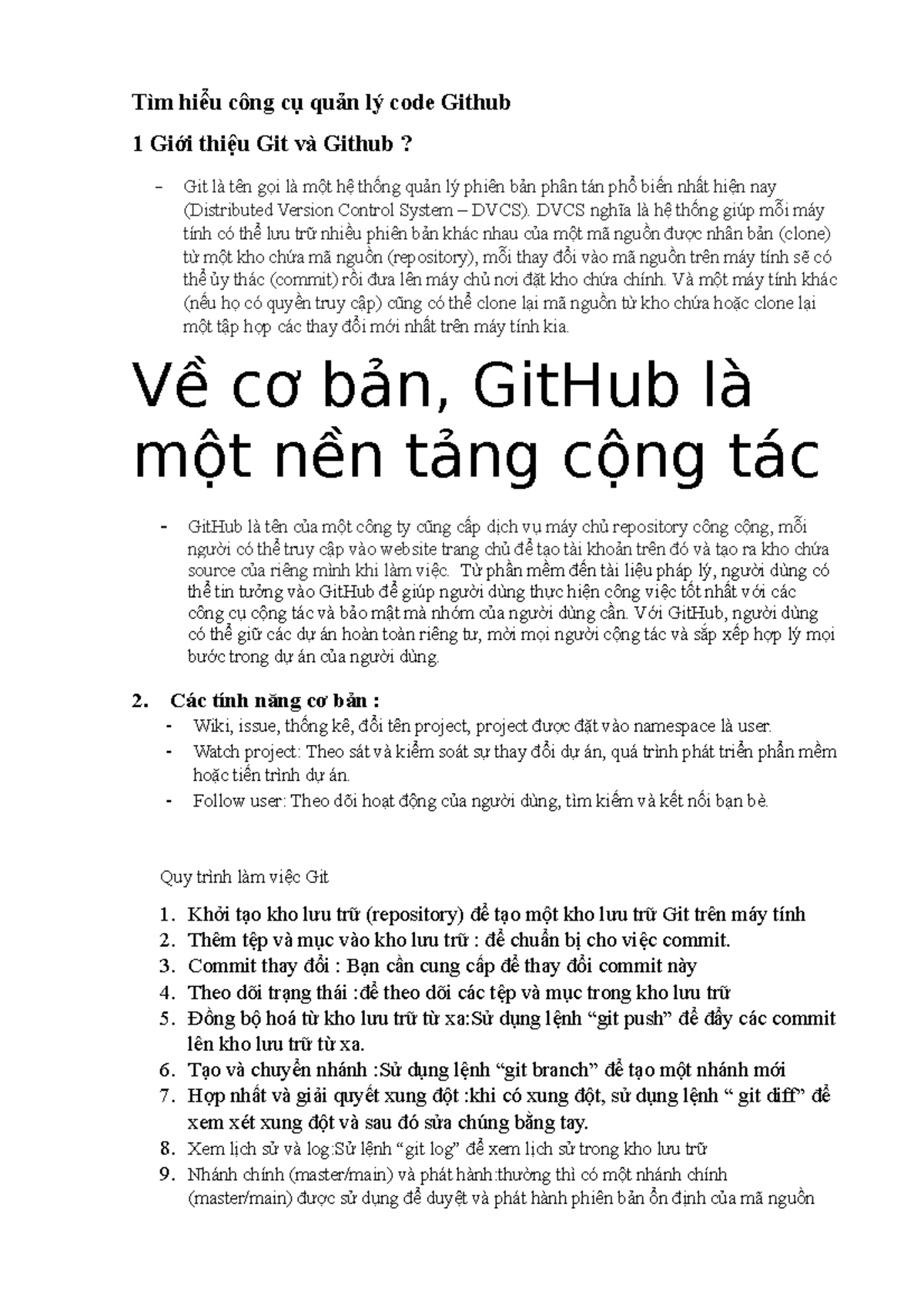 Tìm hiểu công cụ quản lý code Github - Tìm hiểu công cụ quản lý code ...