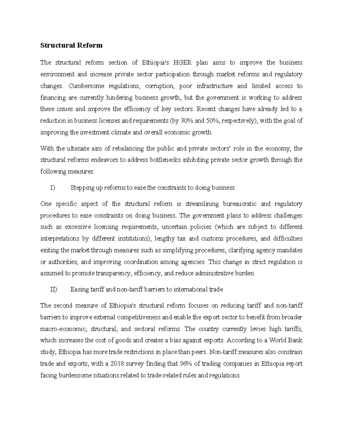 HGER 2023: Structural Reform Strategies for Economic Growth - Studocu