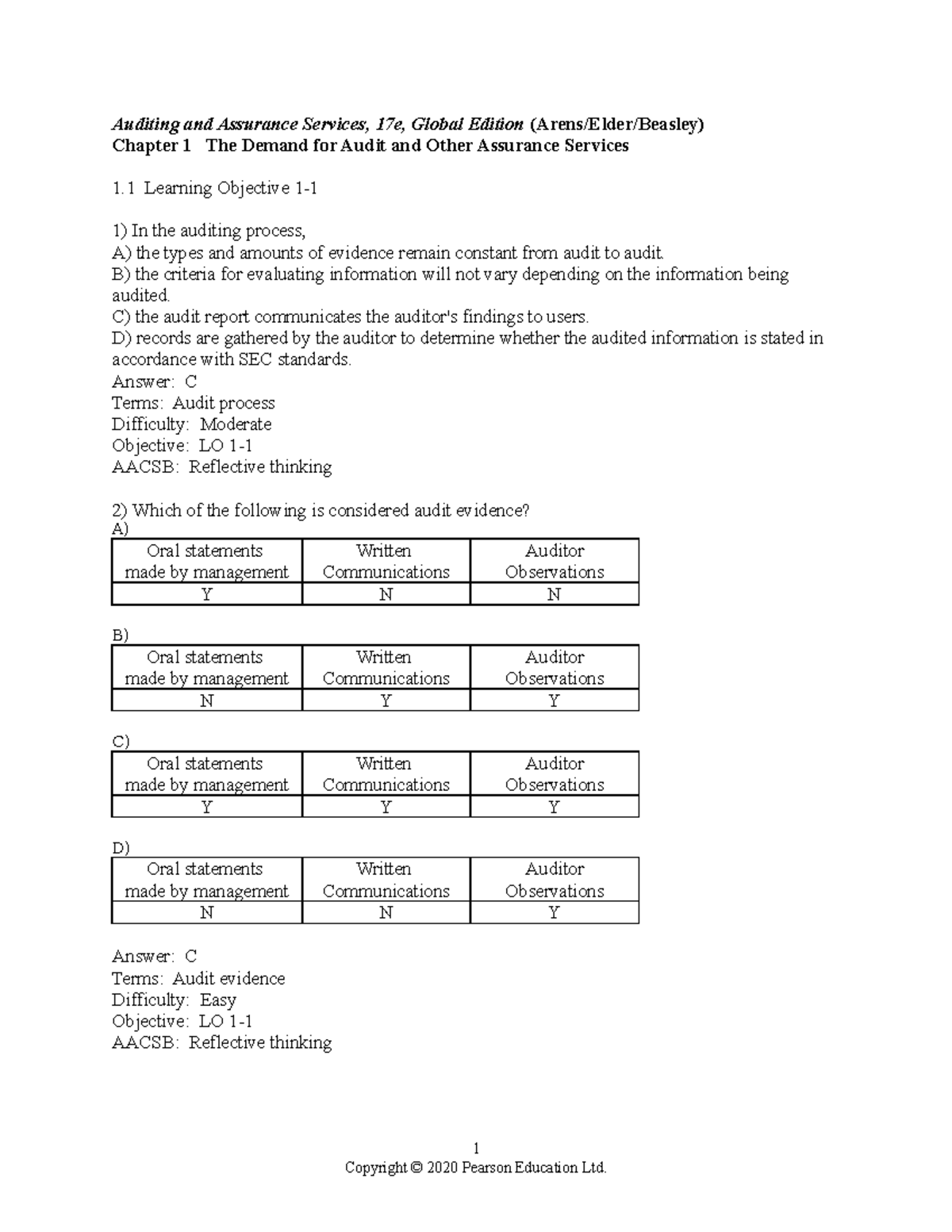 Chapter 01 - All understand - Auditing and Assurance Services, 17e ...