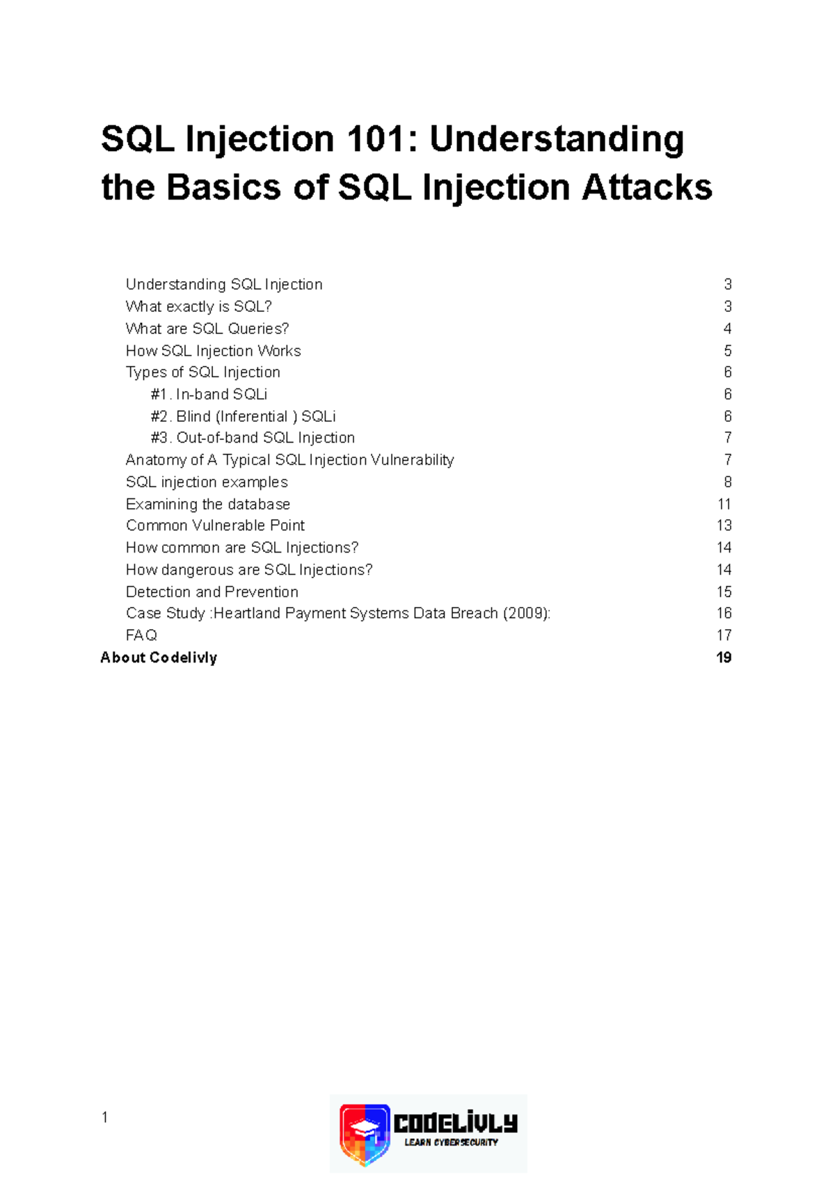 SQL Injection 101: A Comprehensive Guide to SQLi Attacks - Studocu