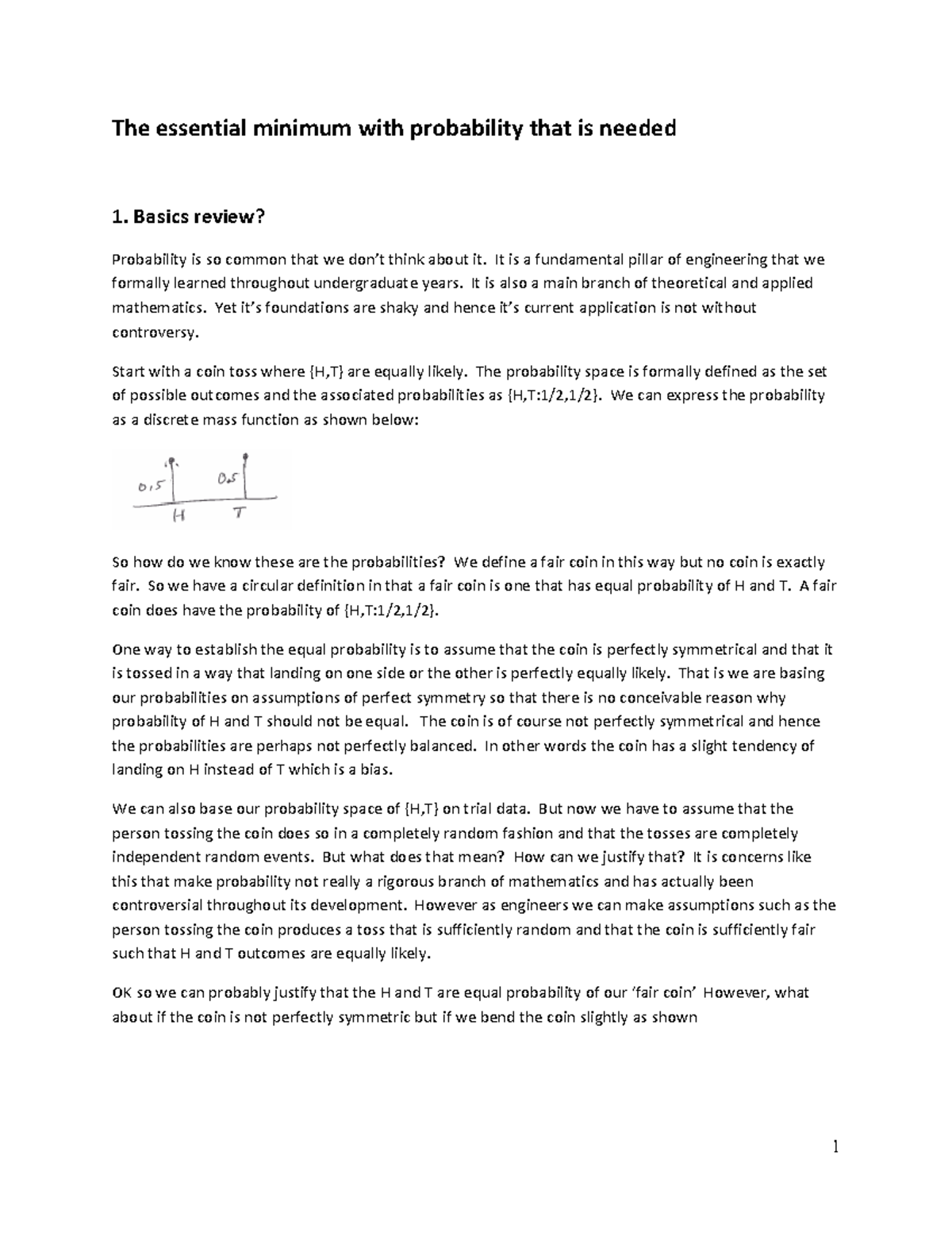 Probability Essentials: A Minimum Review for Engineering Studies - Studocu