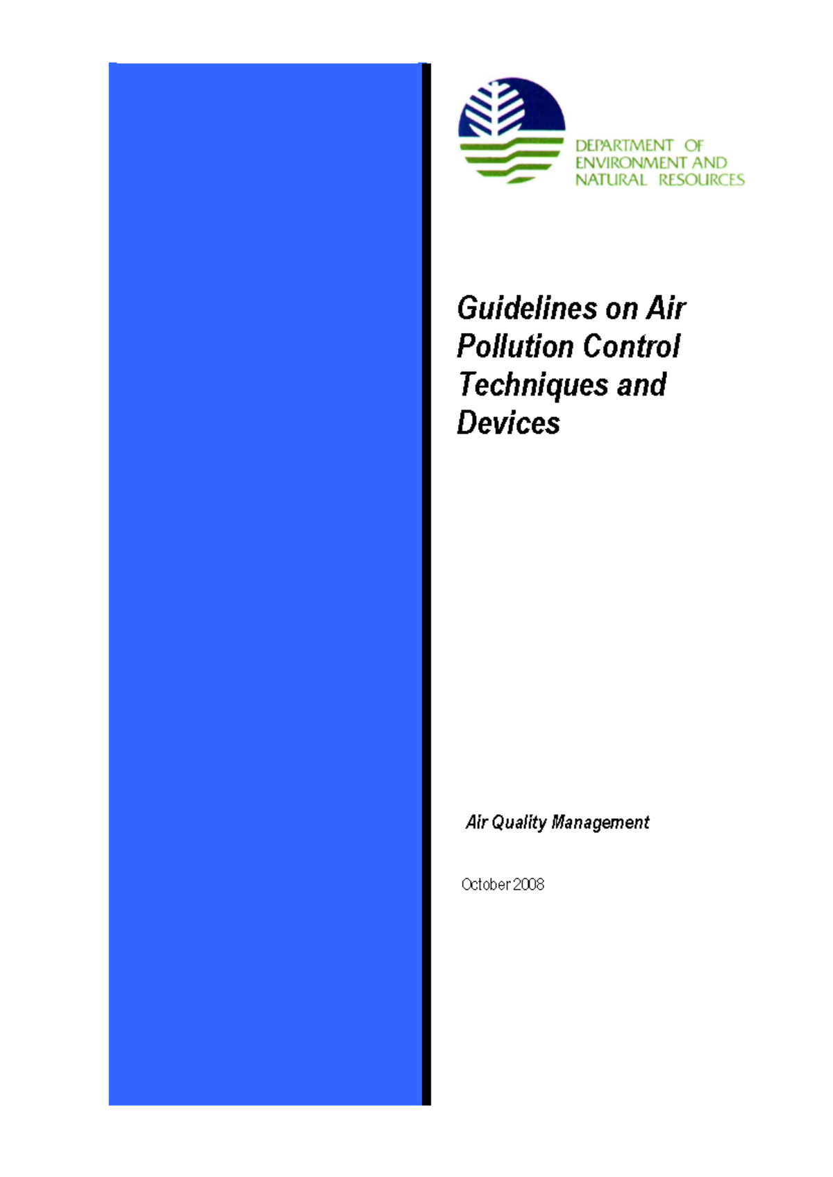 Guidelines on Air Pollution Control Techniques and Devices - AQM 101 ...