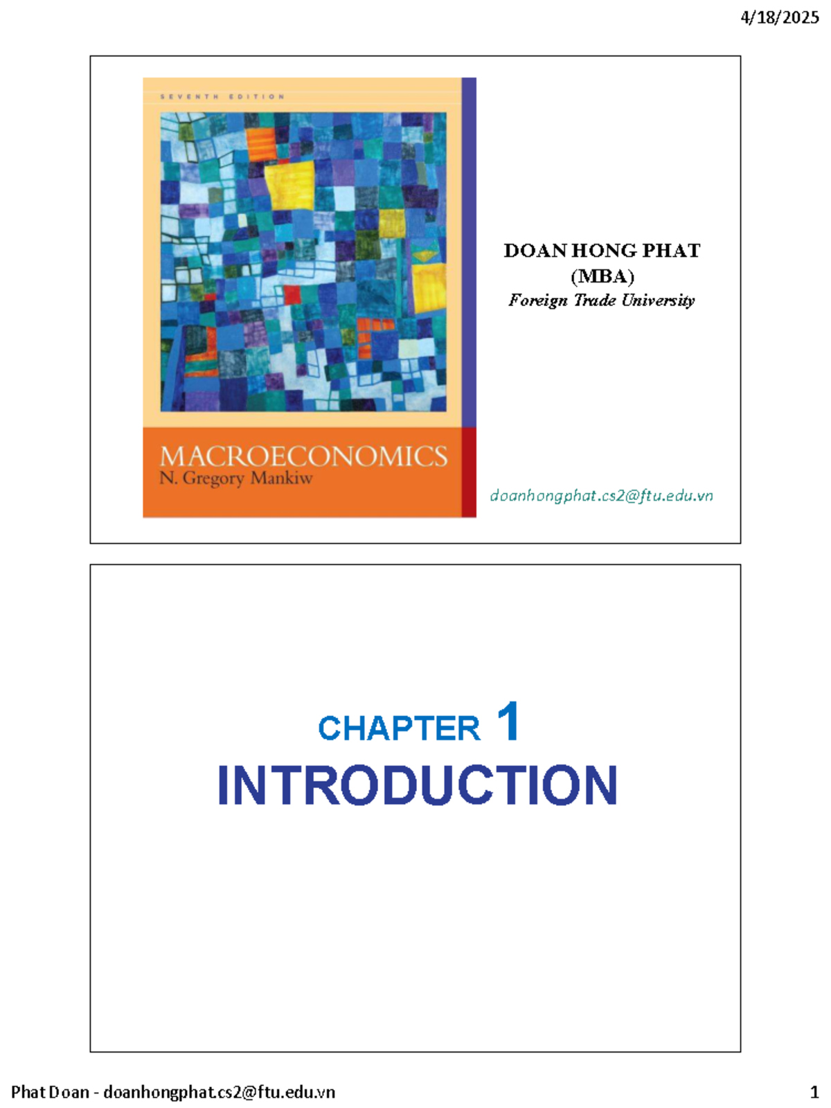 MBA 101: Macroeconomics Chapter 1 & 2 Overview and Key Concepts - Studocu