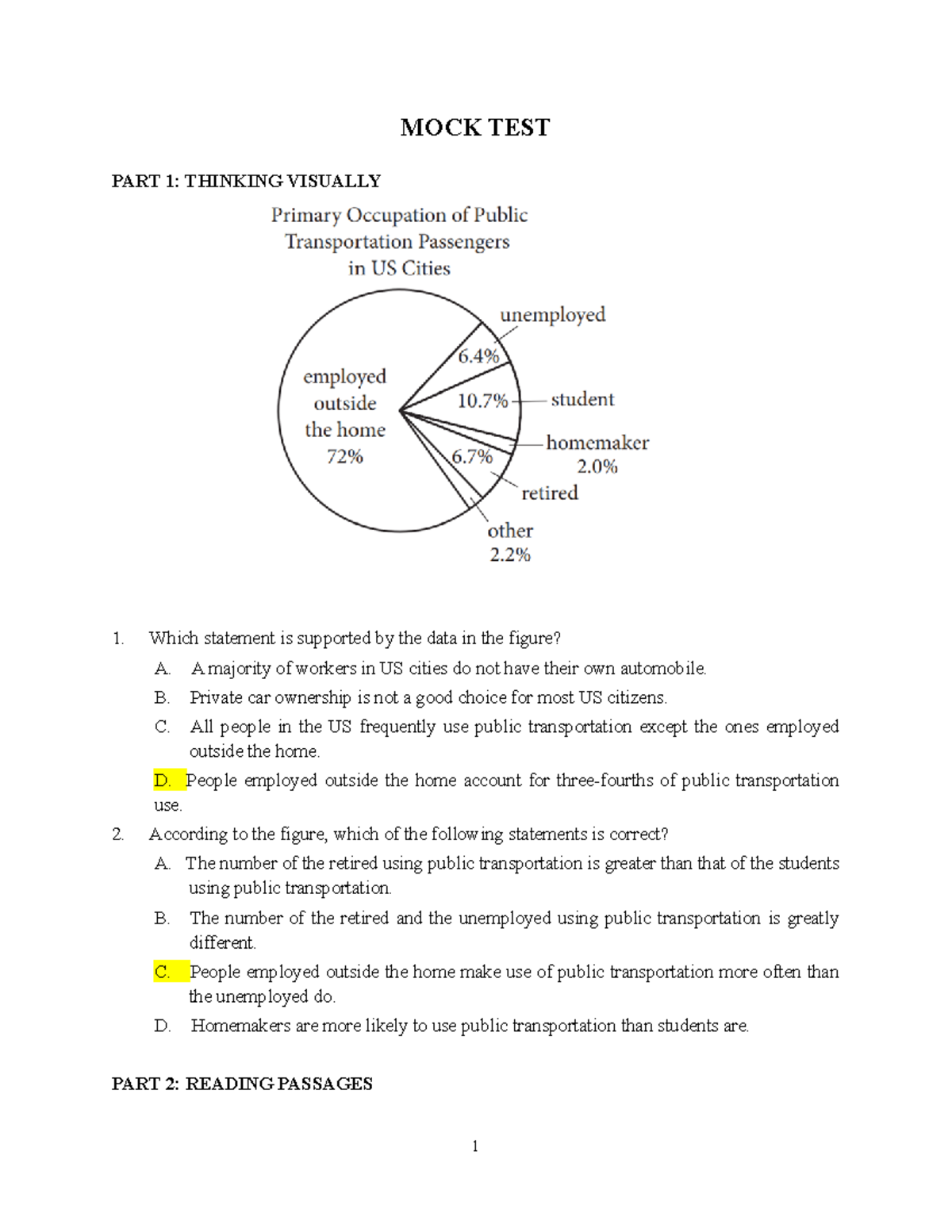 PT1 Mock test - PT1 MOCK TEST - MOCK TEST PART 1: THINKING VISUALLY ...