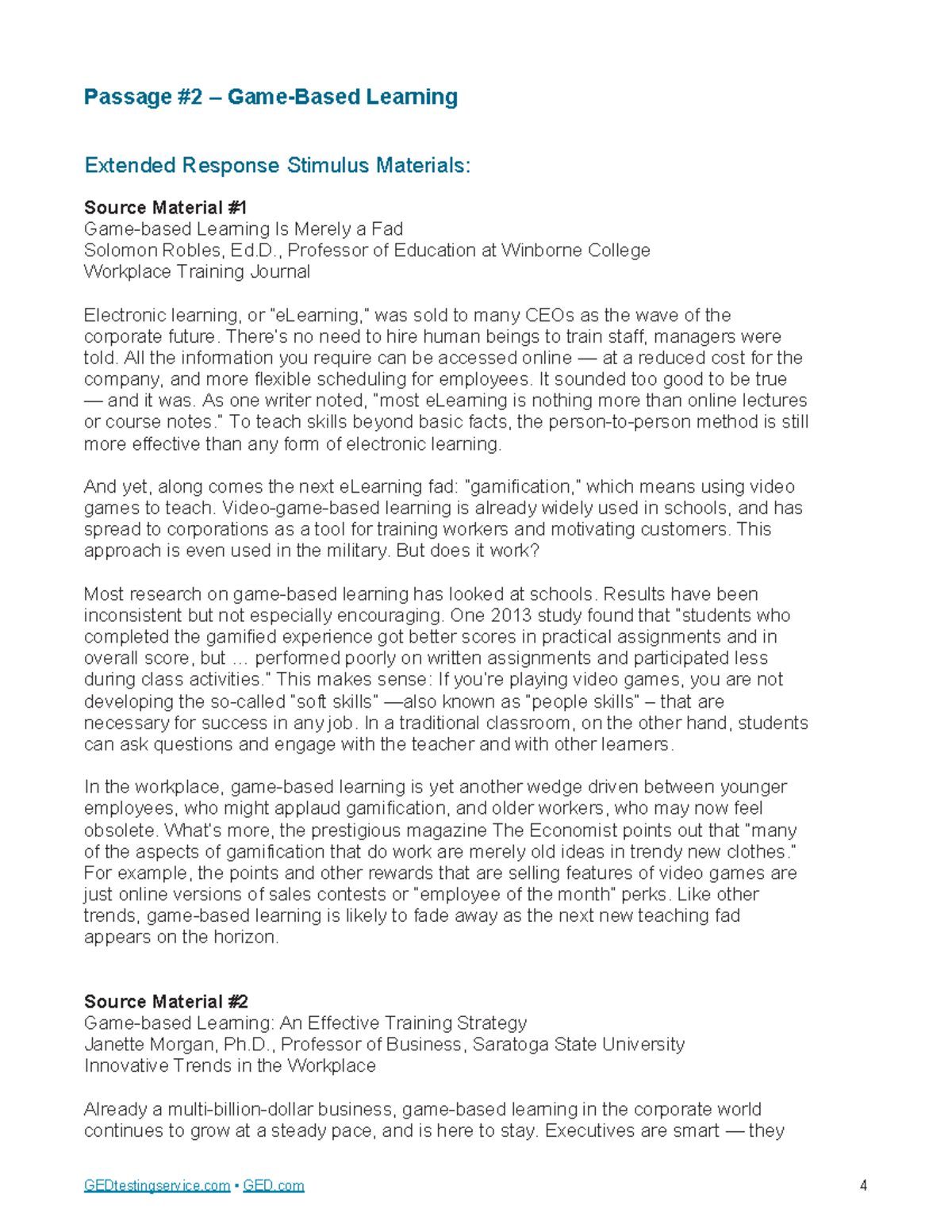 Passage Learning Extended Response: eLearning Trends & Effectiveness ...