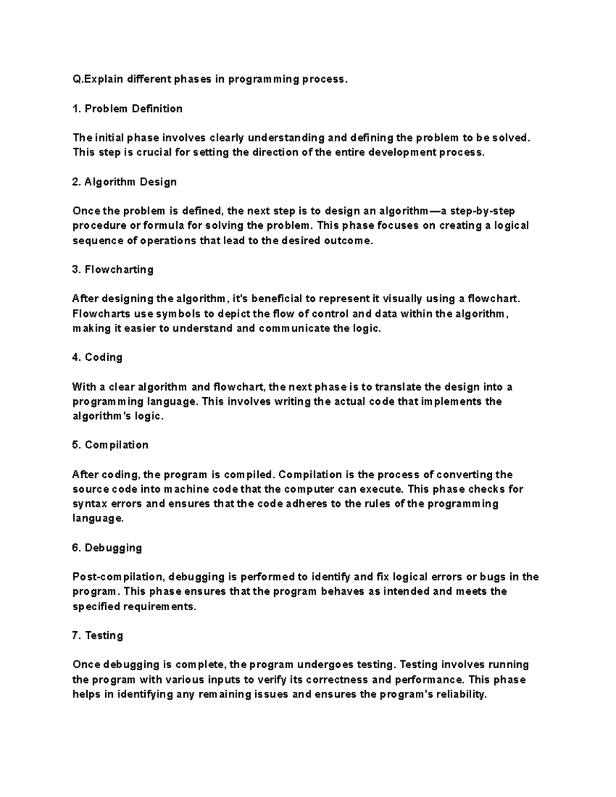 Untitled document-10 - Vihf - Q different phases in programming process ...