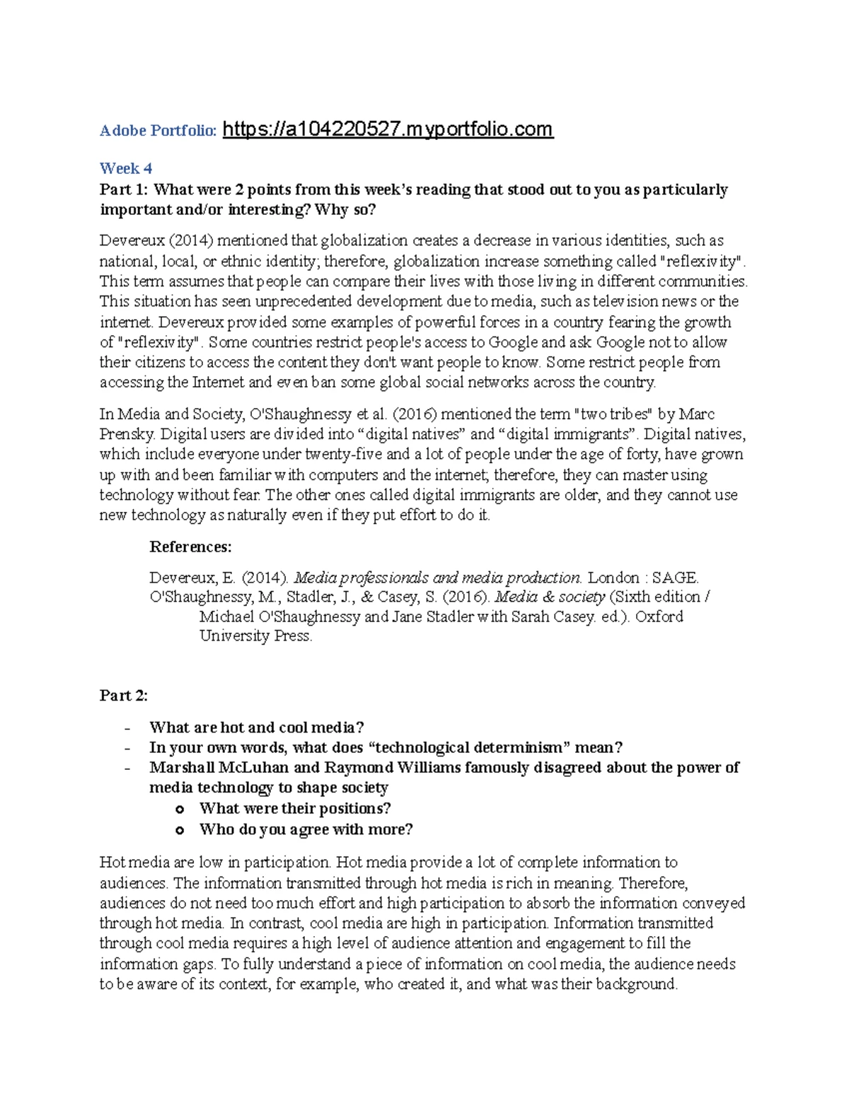 Weekly worksheet - Week 1 Refer to the following analysis from Deloitte ...